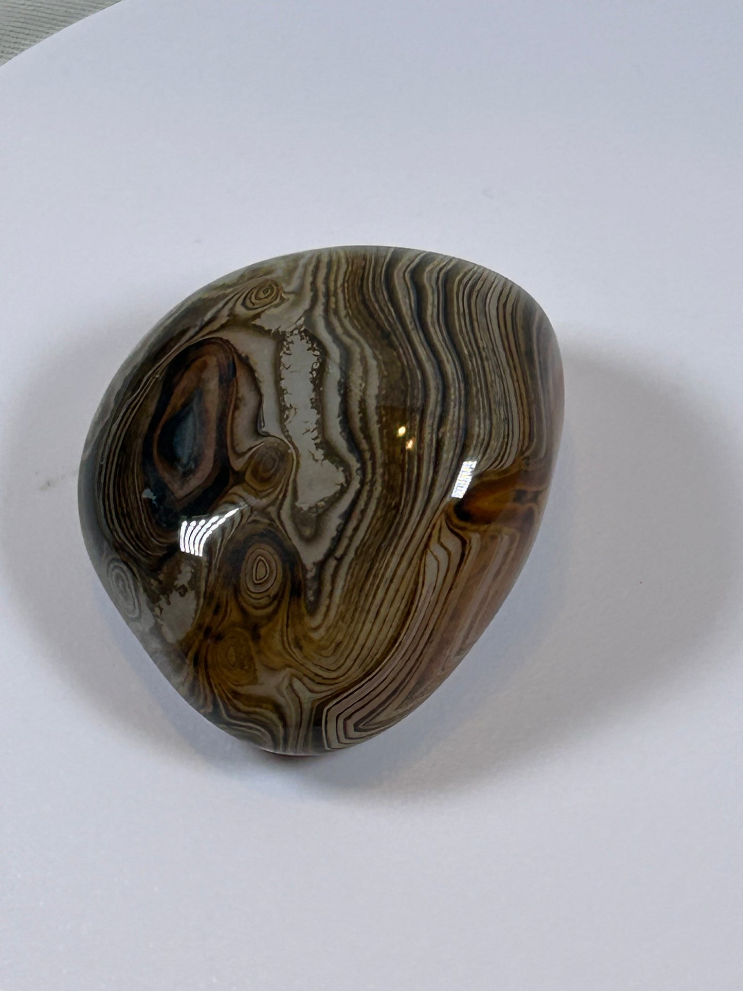 (#110) - SARDONYX PALM STONE POLISHED - NEW