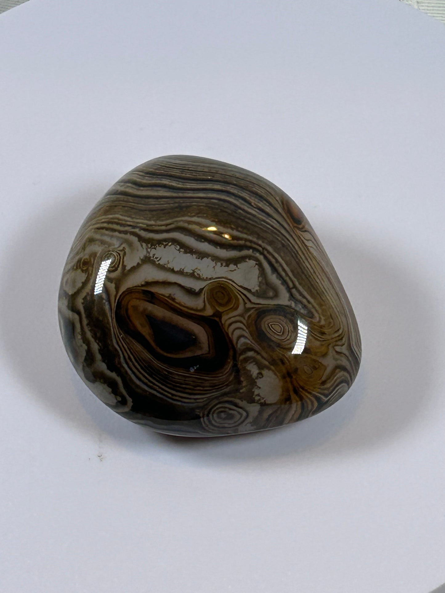(#110) - SARDONYX PALM STONE POLISHED - NEW