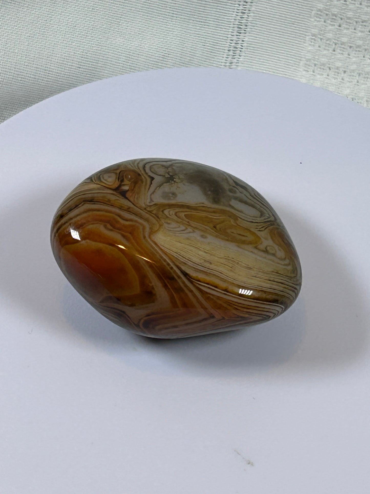 (#110) - SARDONYX PALM STONE POLISHED - NEW