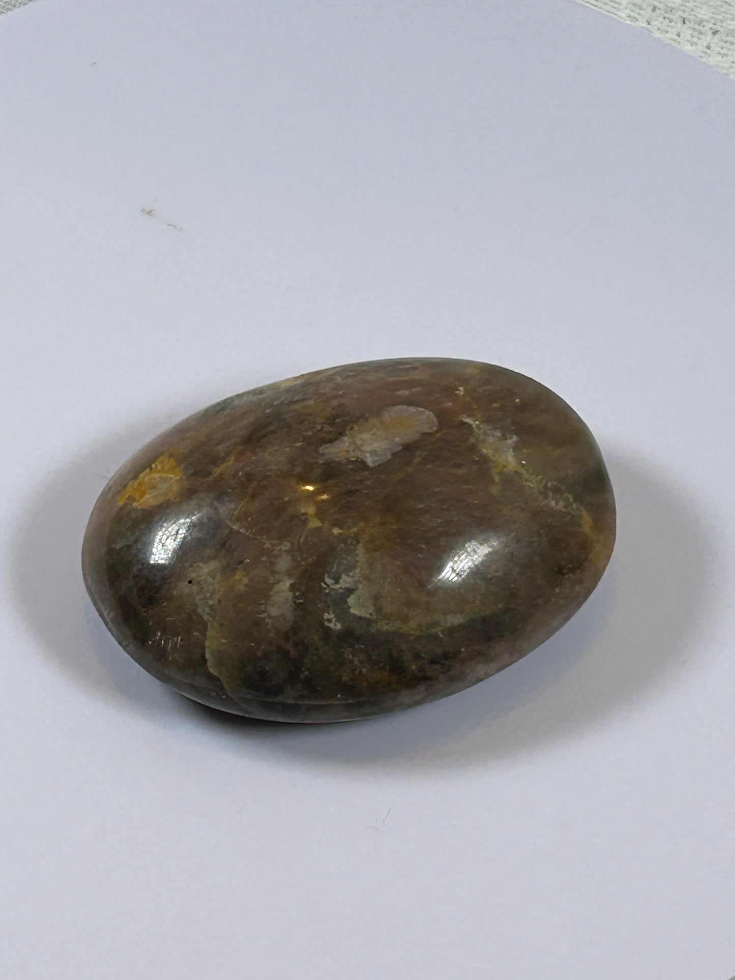 (#116) - BLACK MOONSTONE PALM STONE POLISHED - NEW