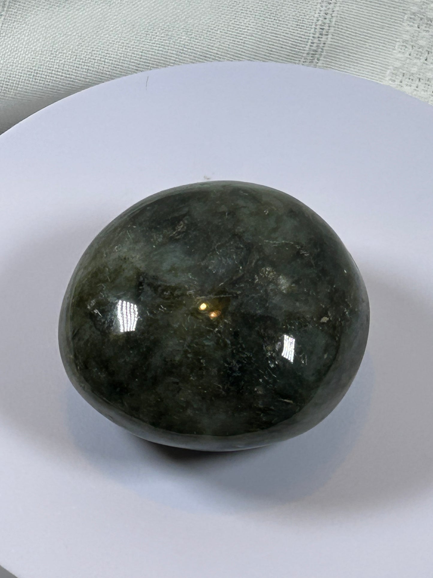 (#120) - LABRADORITE PALM STONE POLISHED - NEW