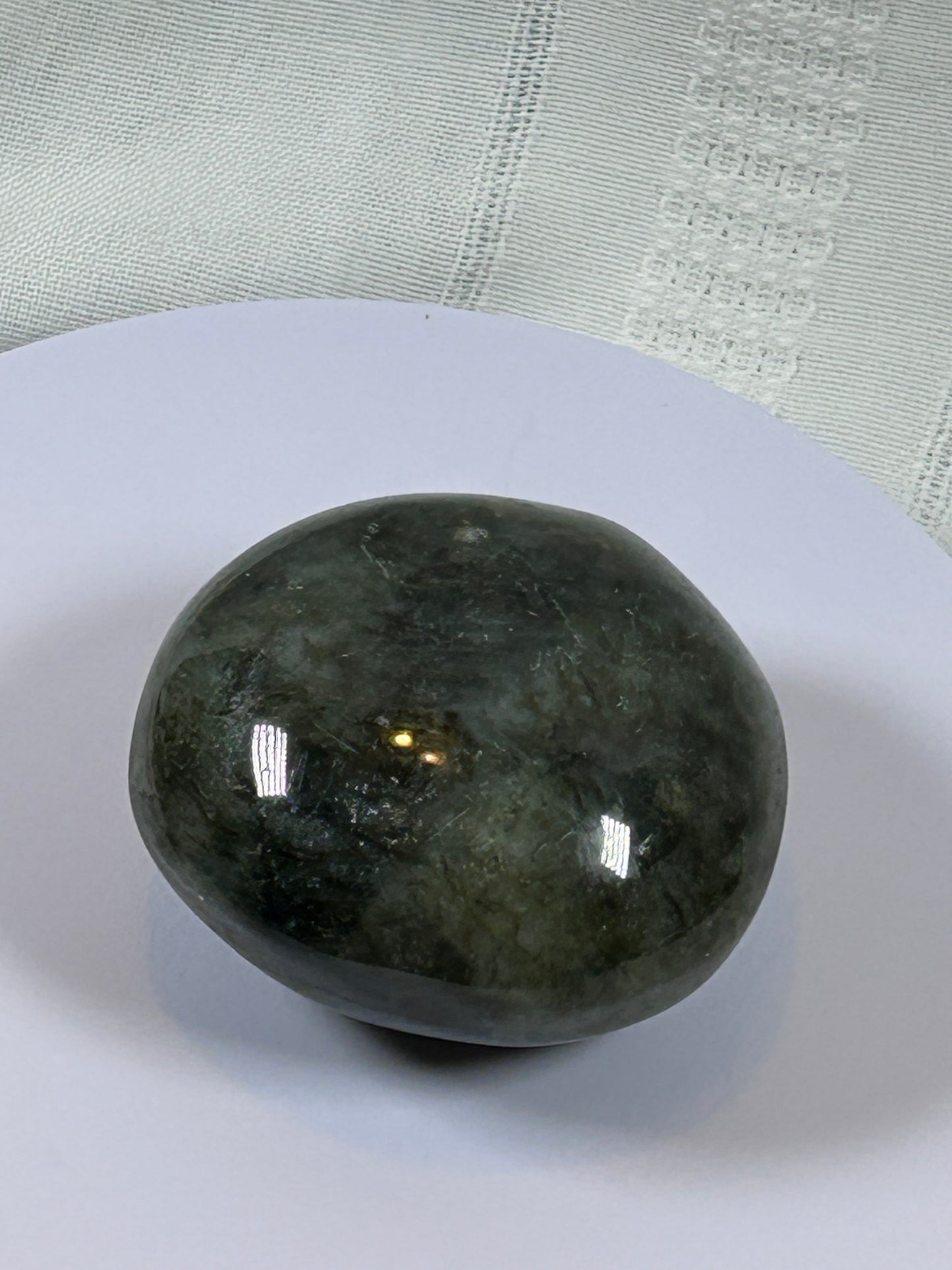 (#120) - LABRADORITE PALM STONE POLISHED - NEW
