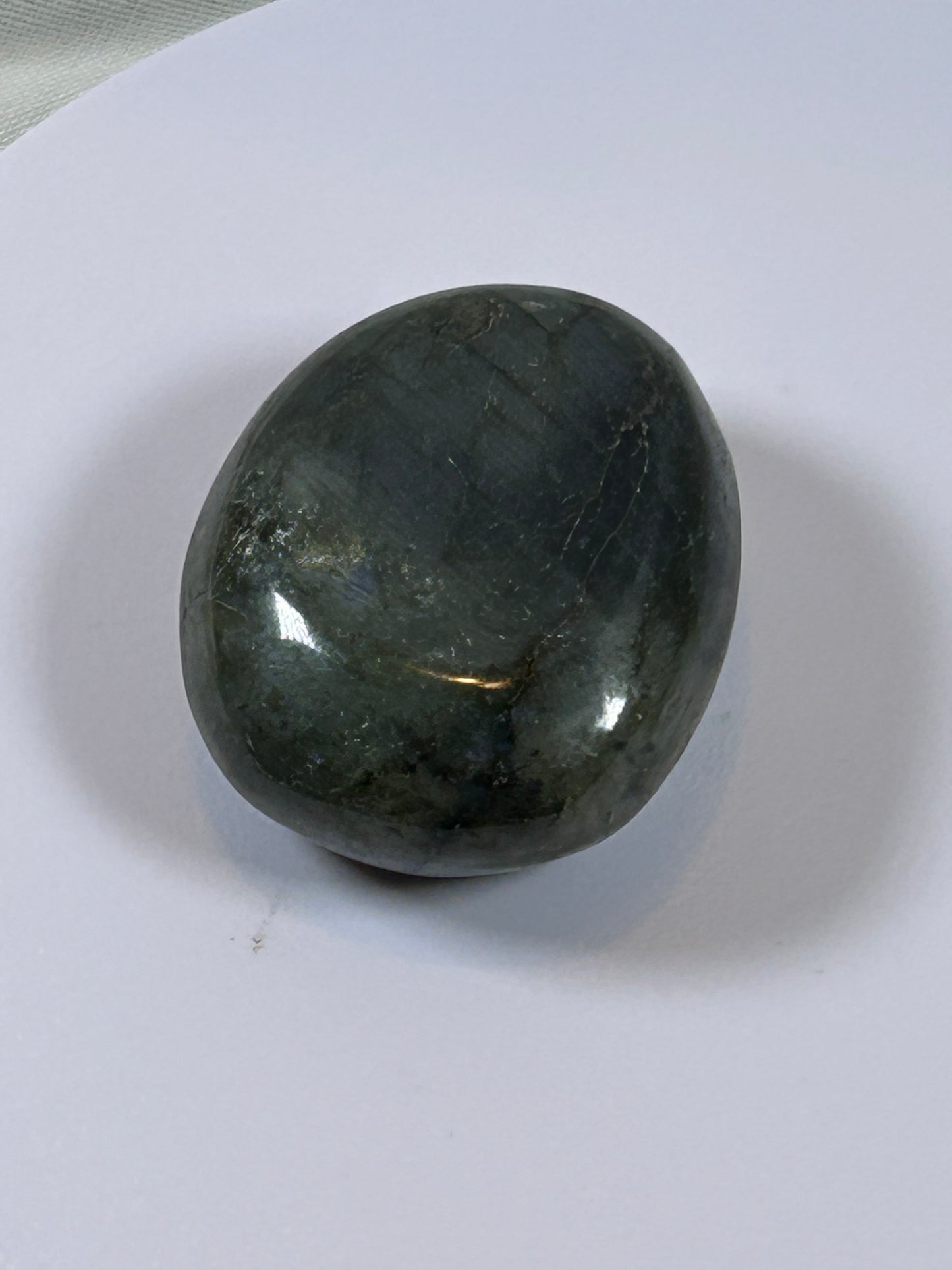 (#125) - LABRADORITE PALM STONE POLISHED - NEW