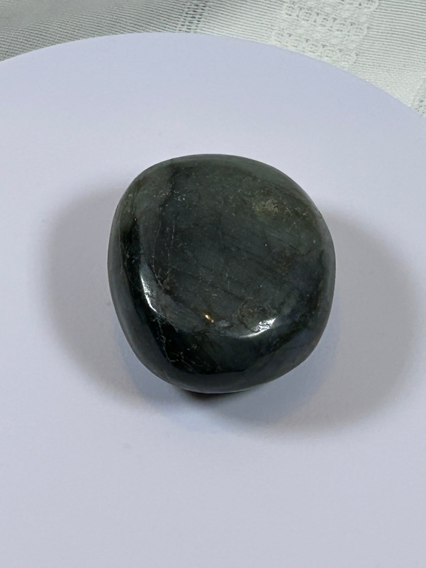 (#125) - LABRADORITE PALM STONE POLISHED - NEW