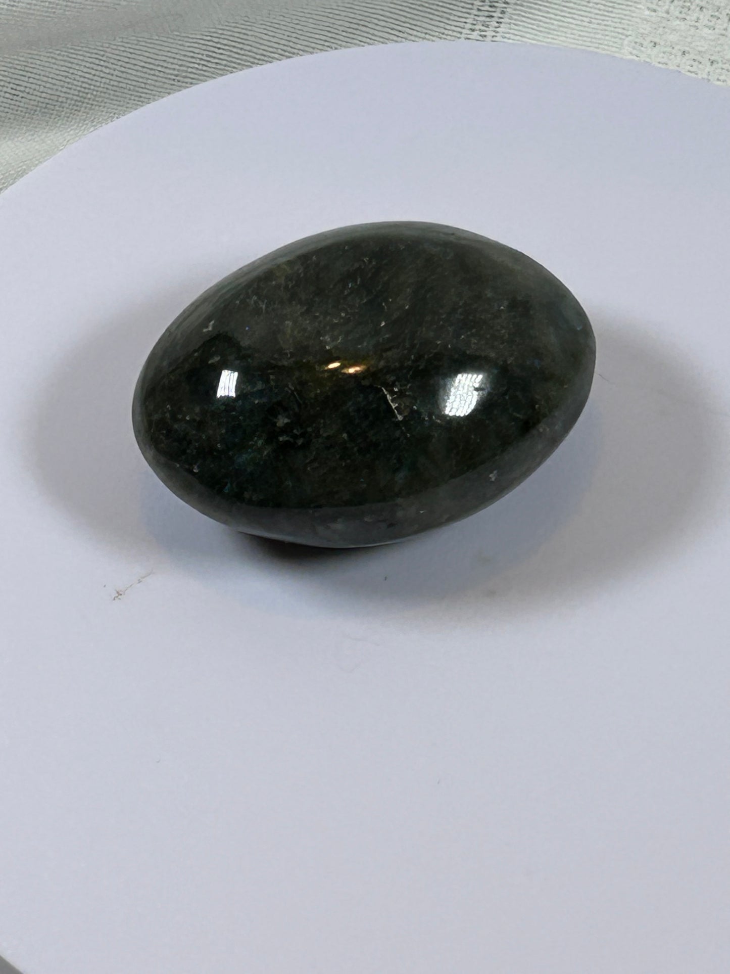 (#126) - LABRADORITE PALM STONE POLISHED - NEW