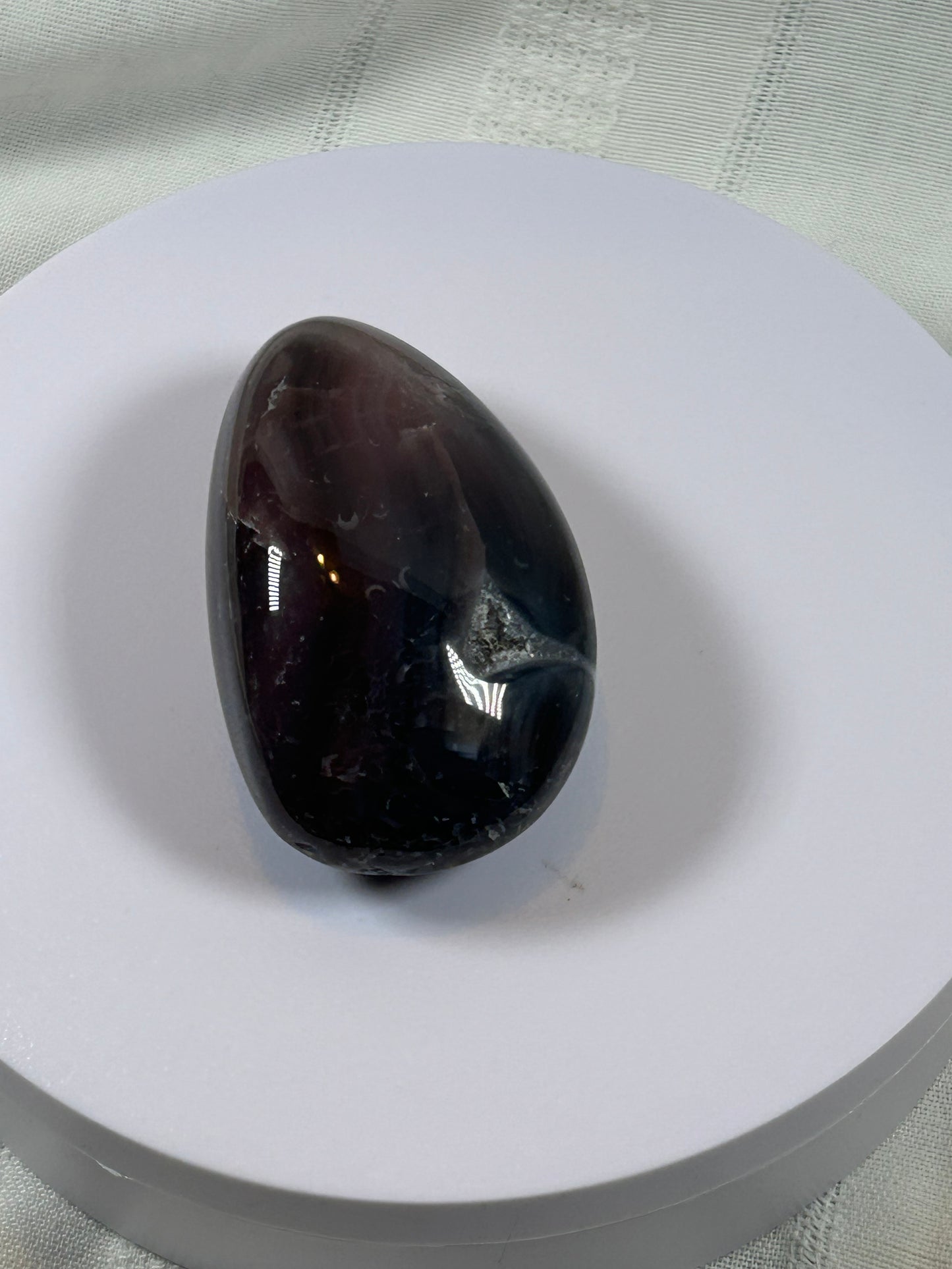 (#129) - AGATE PALM STONE POLISHED - NEW