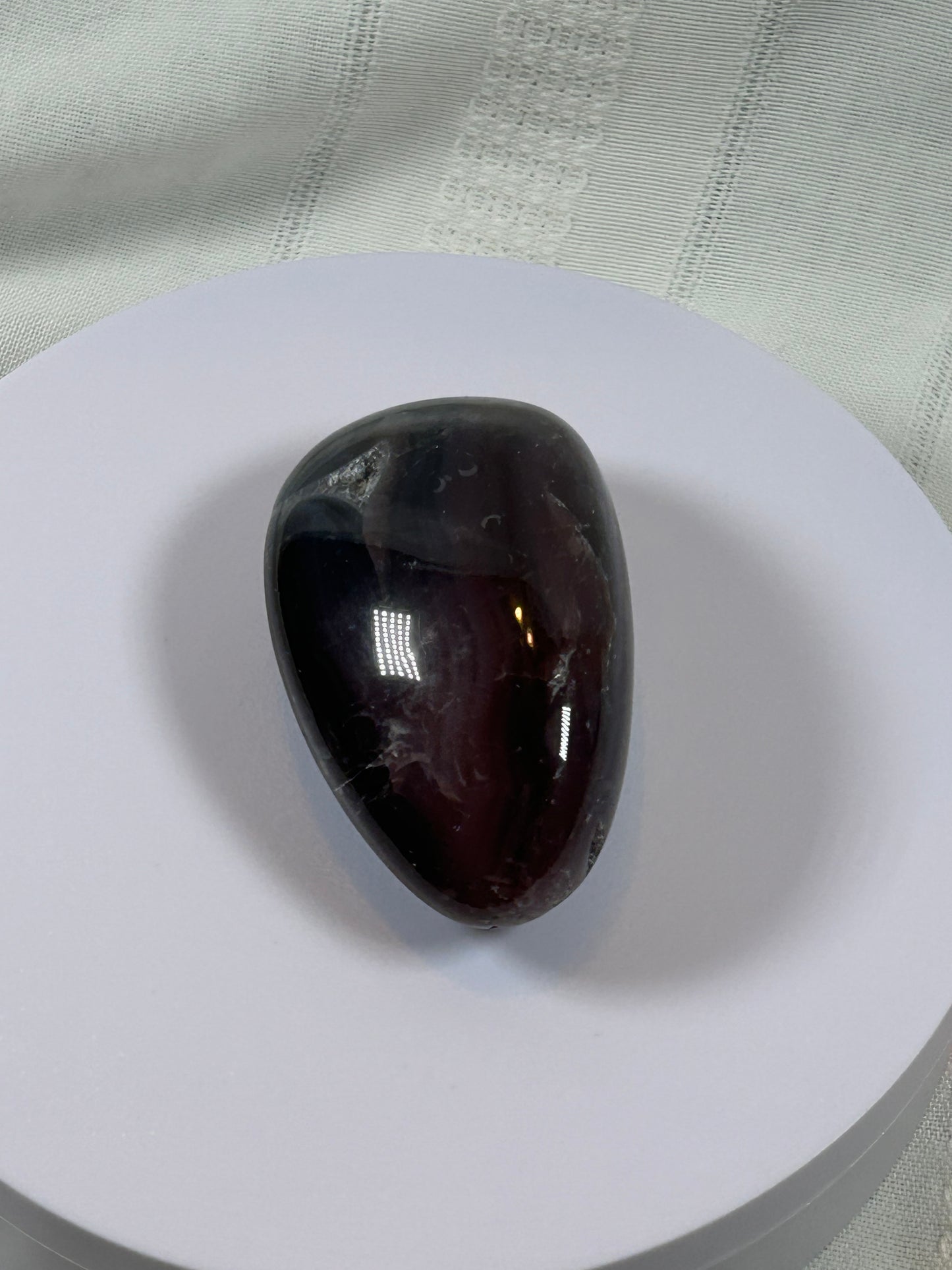 (#129) - AGATE PALM STONE POLISHED - NEW