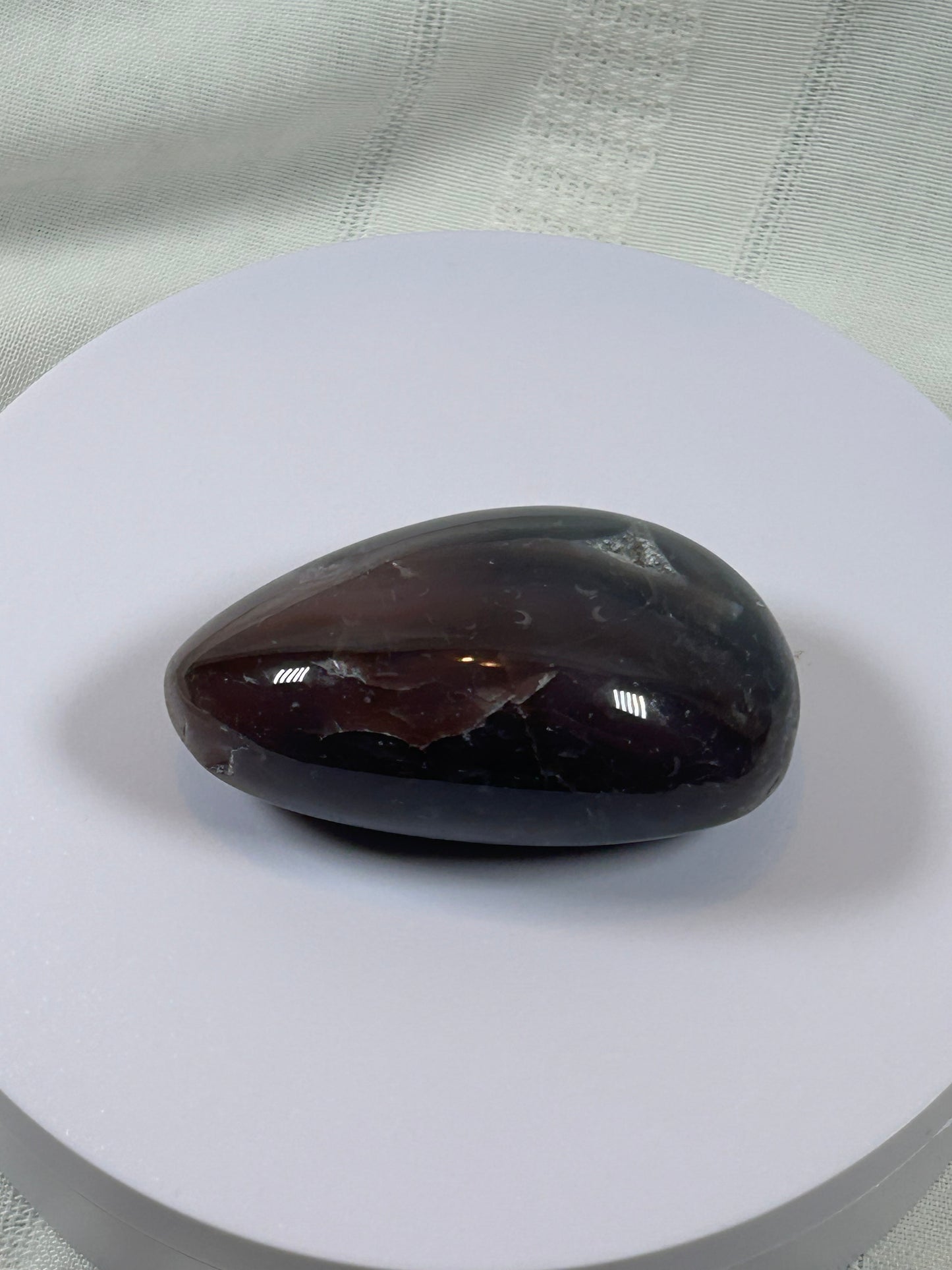 (#129) - AGATE PALM STONE POLISHED - NEW