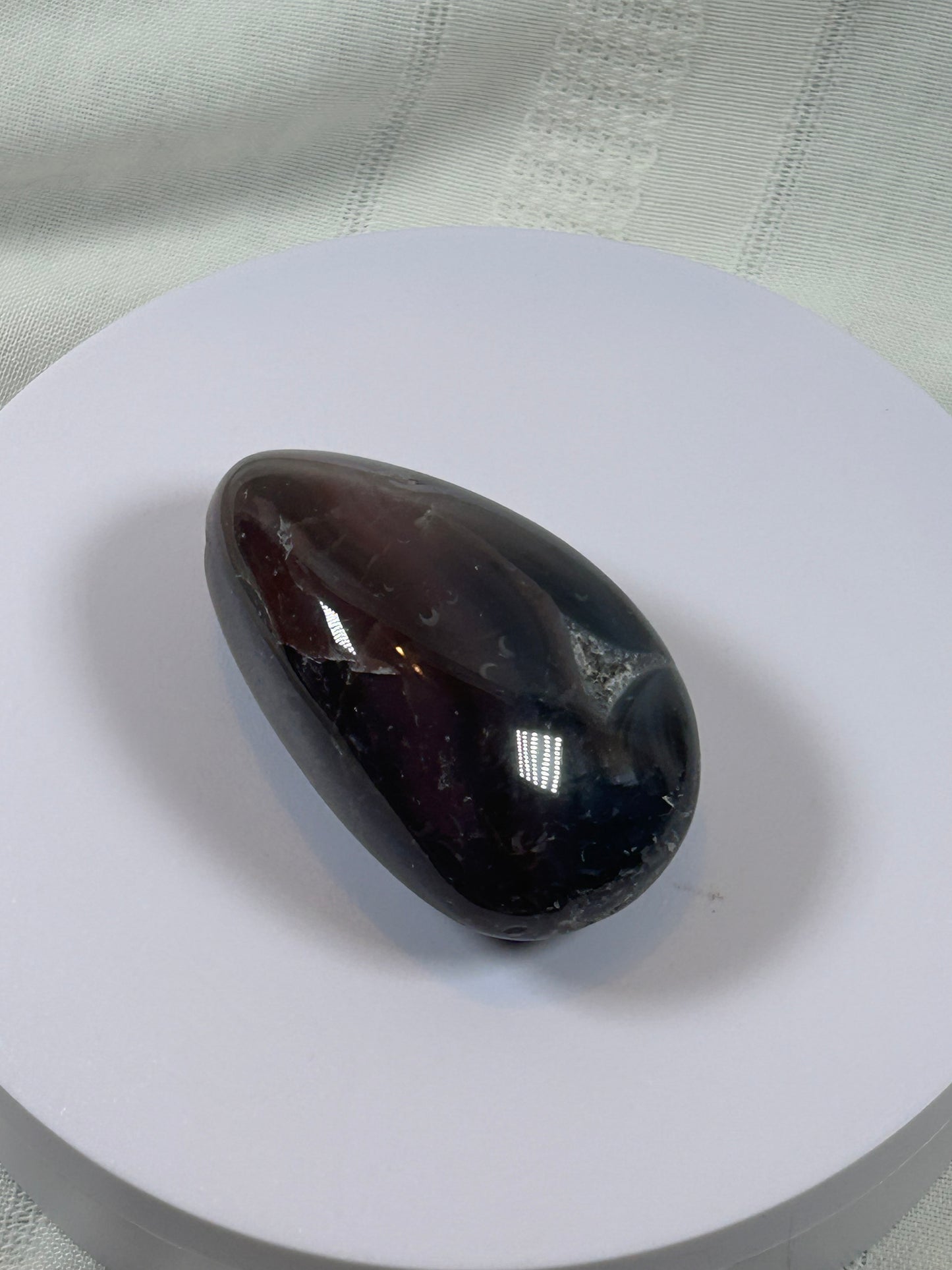 (#129) - AGATE PALM STONE POLISHED - NEW