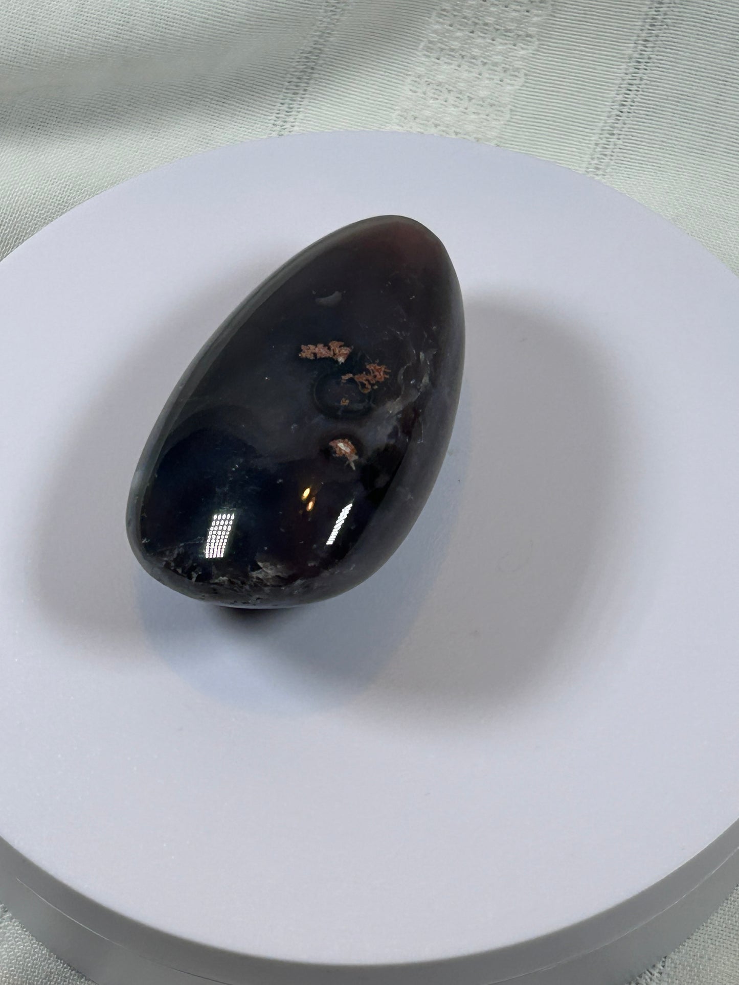 (#129) - AGATE PALM STONE POLISHED - NEW