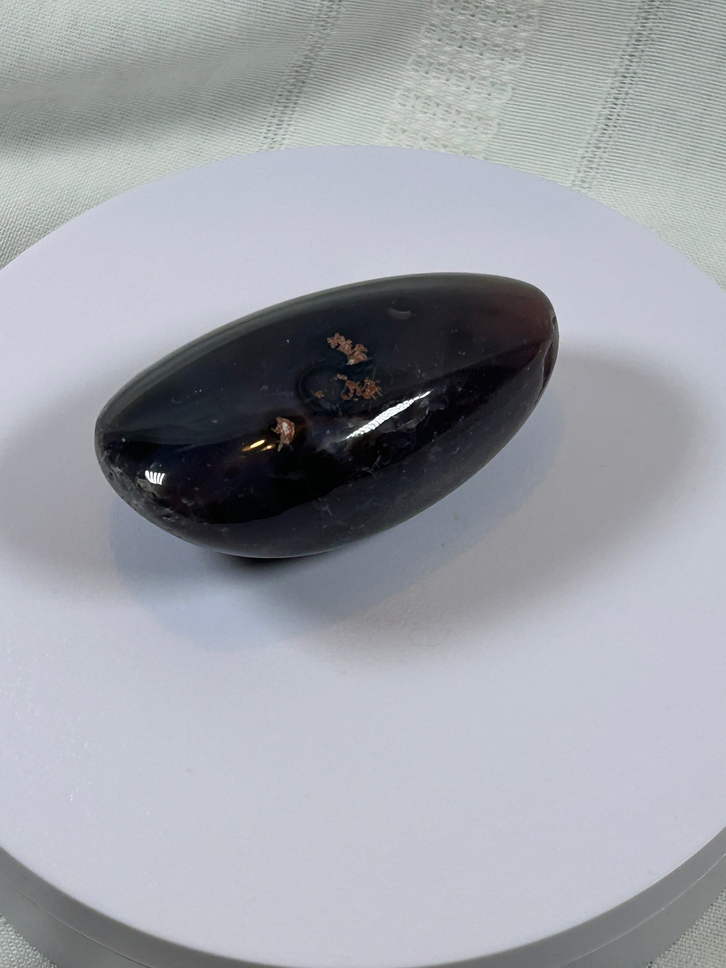 (#129) - AGATE PALM STONE POLISHED - NEW
