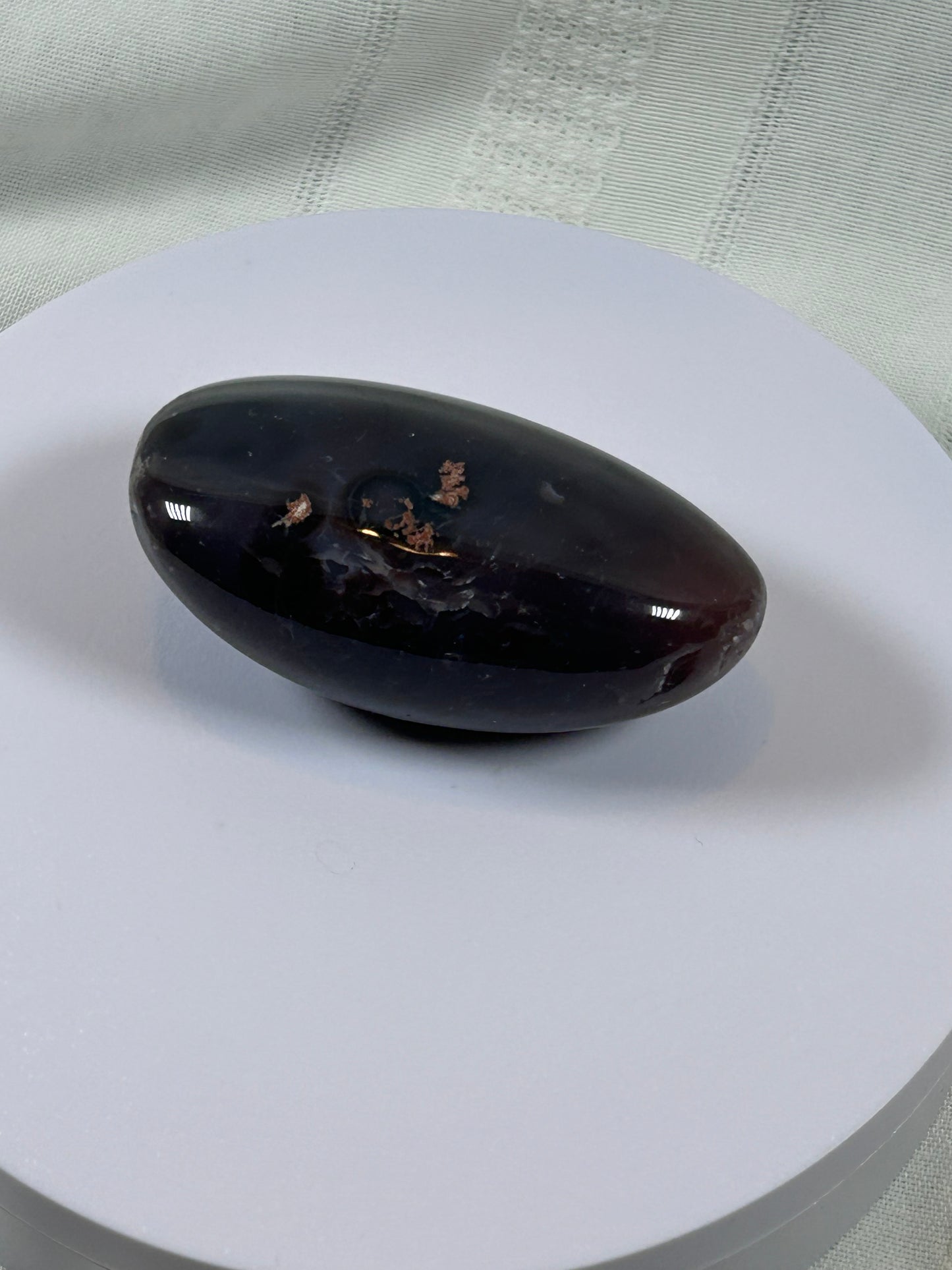 (#129) - AGATE PALM STONE POLISHED - NEW