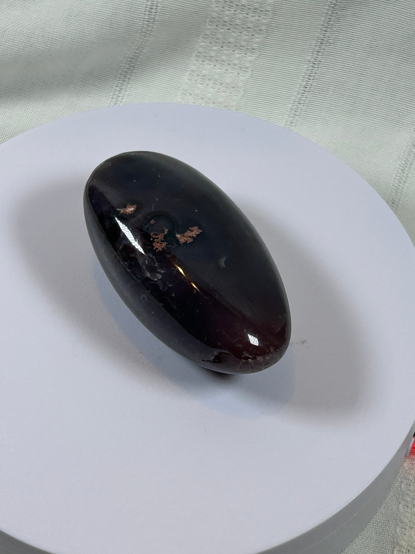 (#129) - AGATE PALM STONE POLISHED - NEW