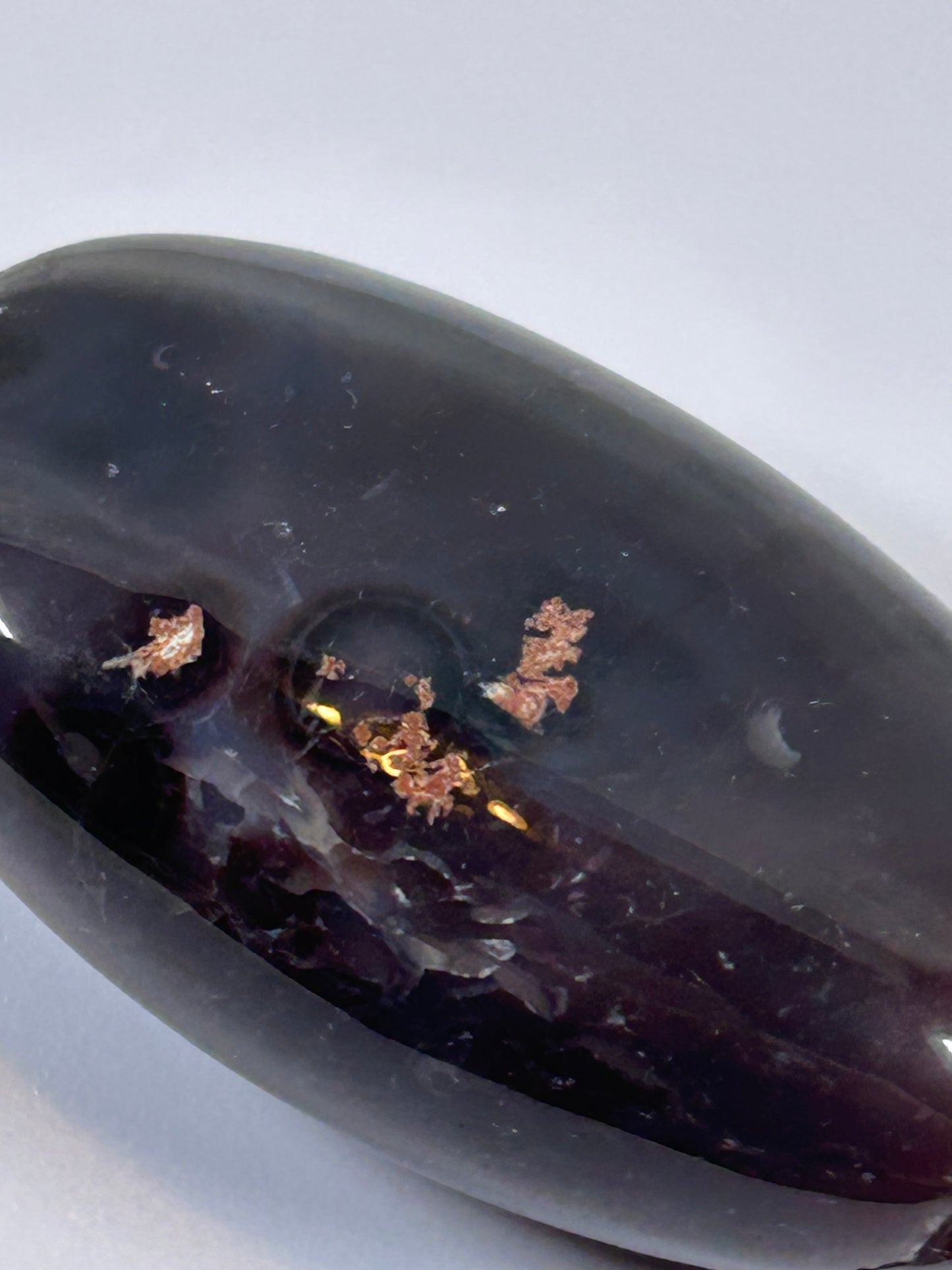 (#129) - AGATE PALM STONE POLISHED - NEW