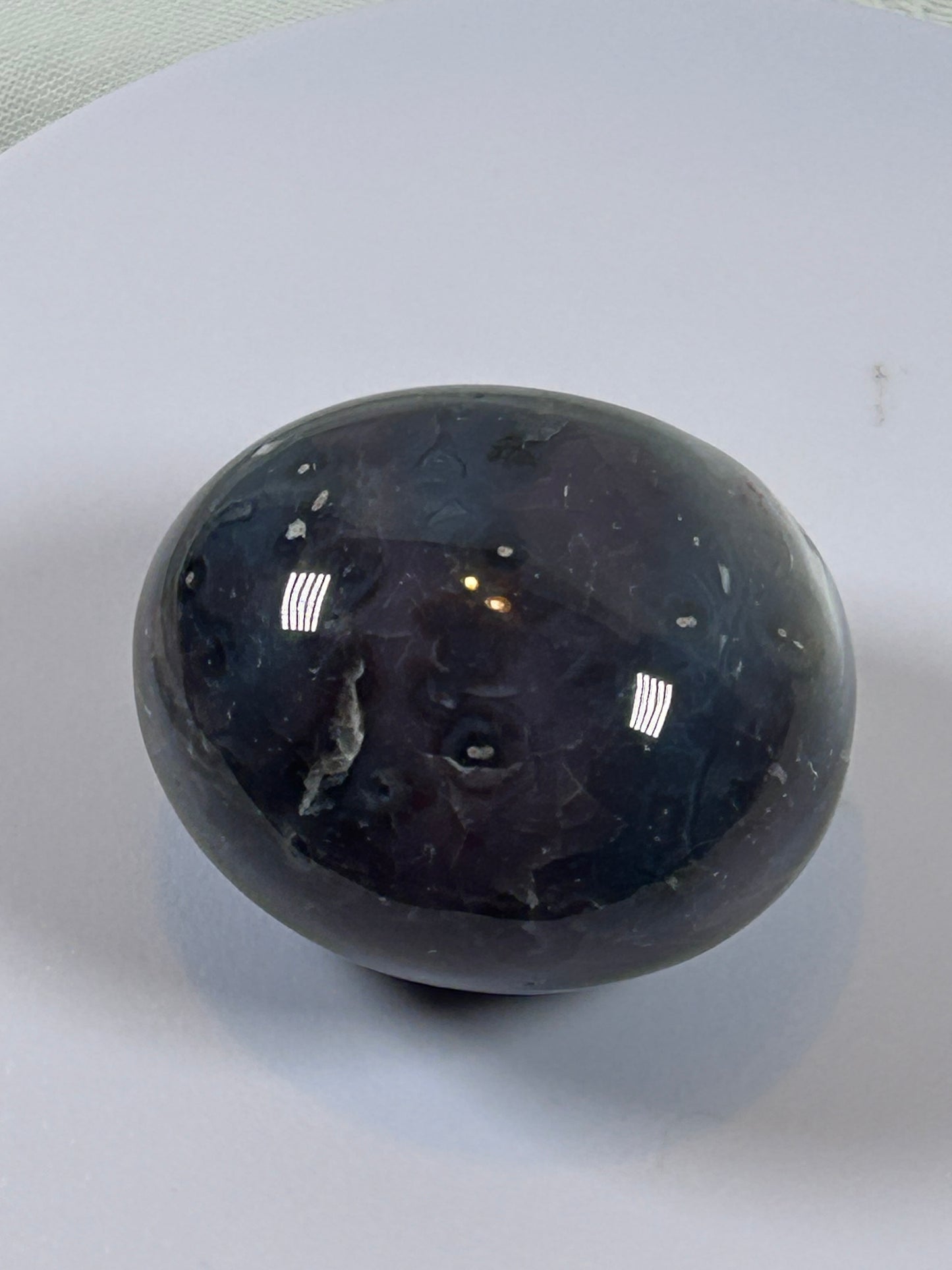 (#130) - AGATE PALM STONE POLISHED - NEW