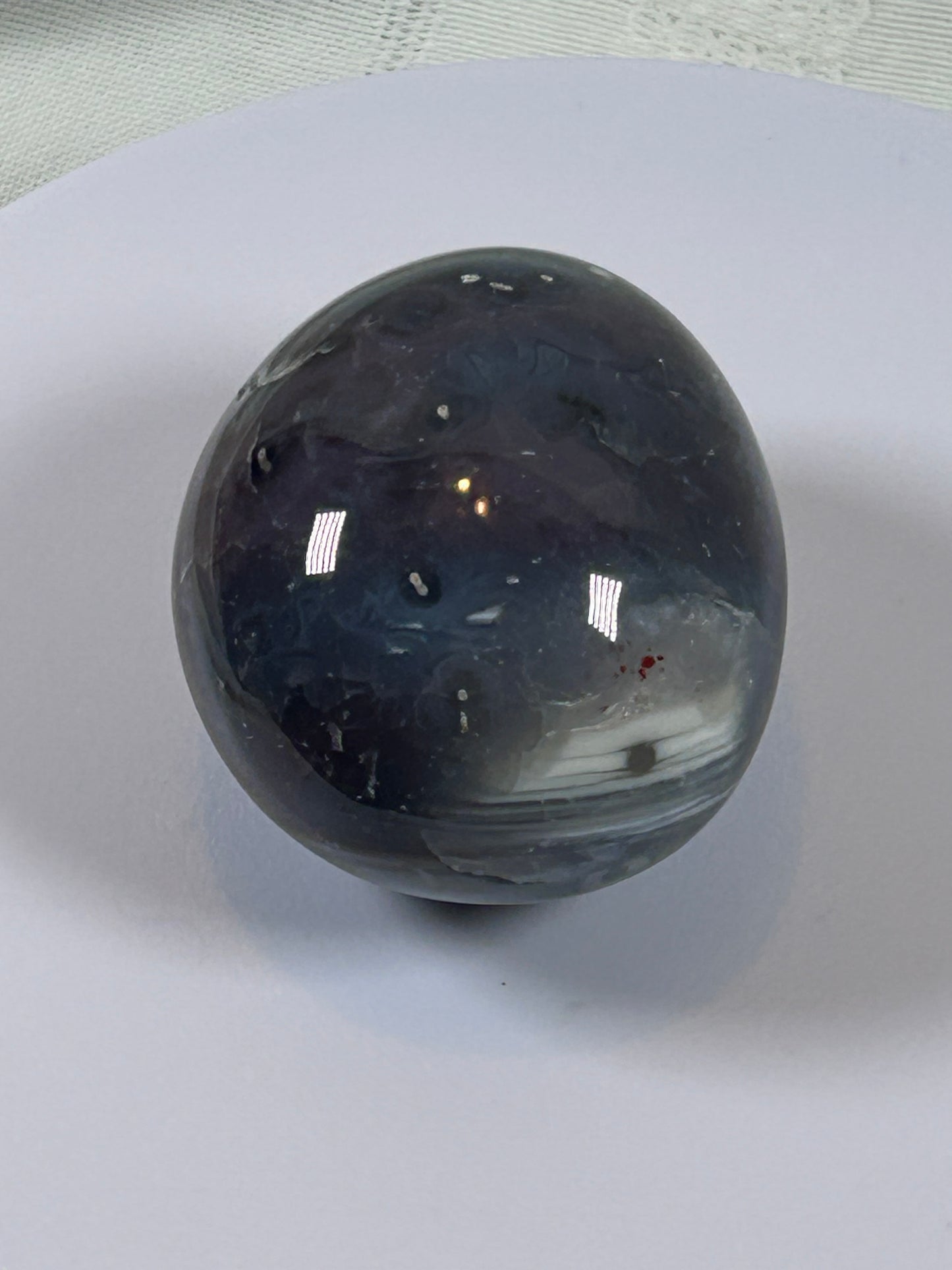 (#130) - AGATE PALM STONE POLISHED - NEW