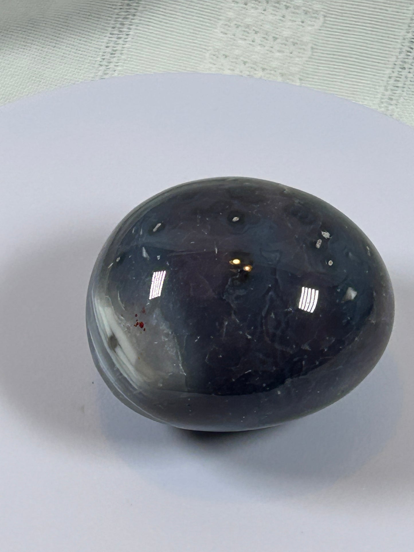(#130) - AGATE PALM STONE POLISHED - NEW
