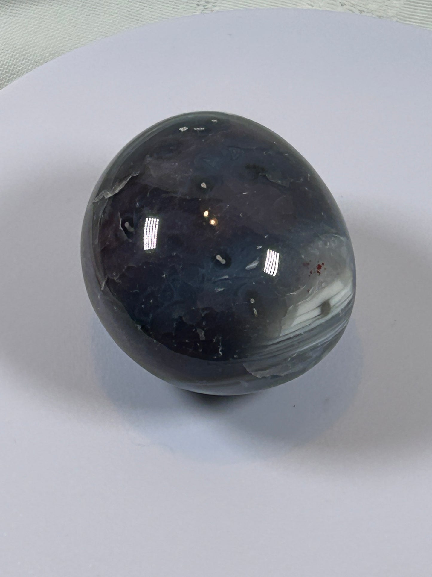 (#130) - AGATE PALM STONE POLISHED - NEW