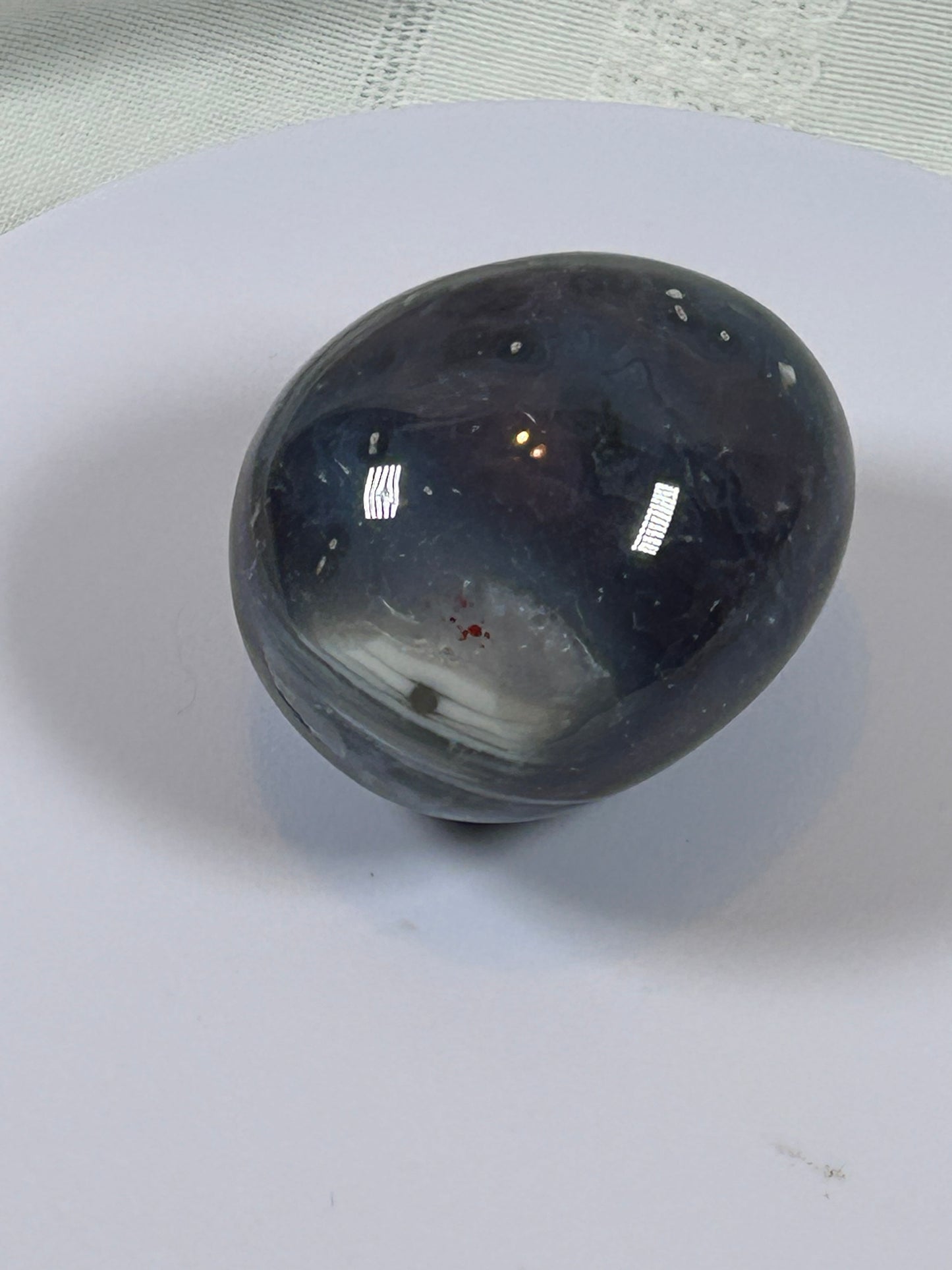 (#130) - AGATE PALM STONE POLISHED - NEW