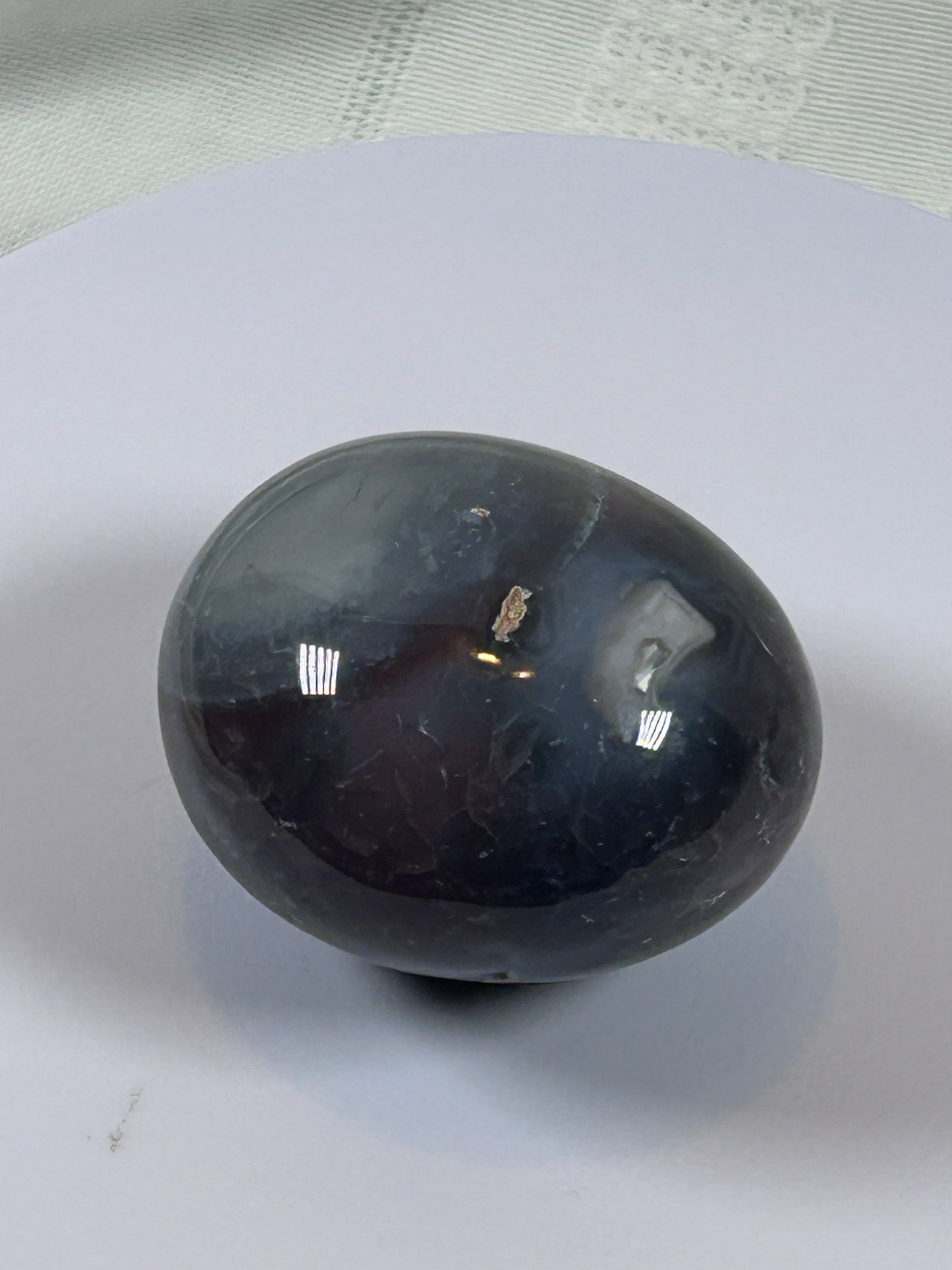 (#130) - AGATE PALM STONE POLISHED - NEW