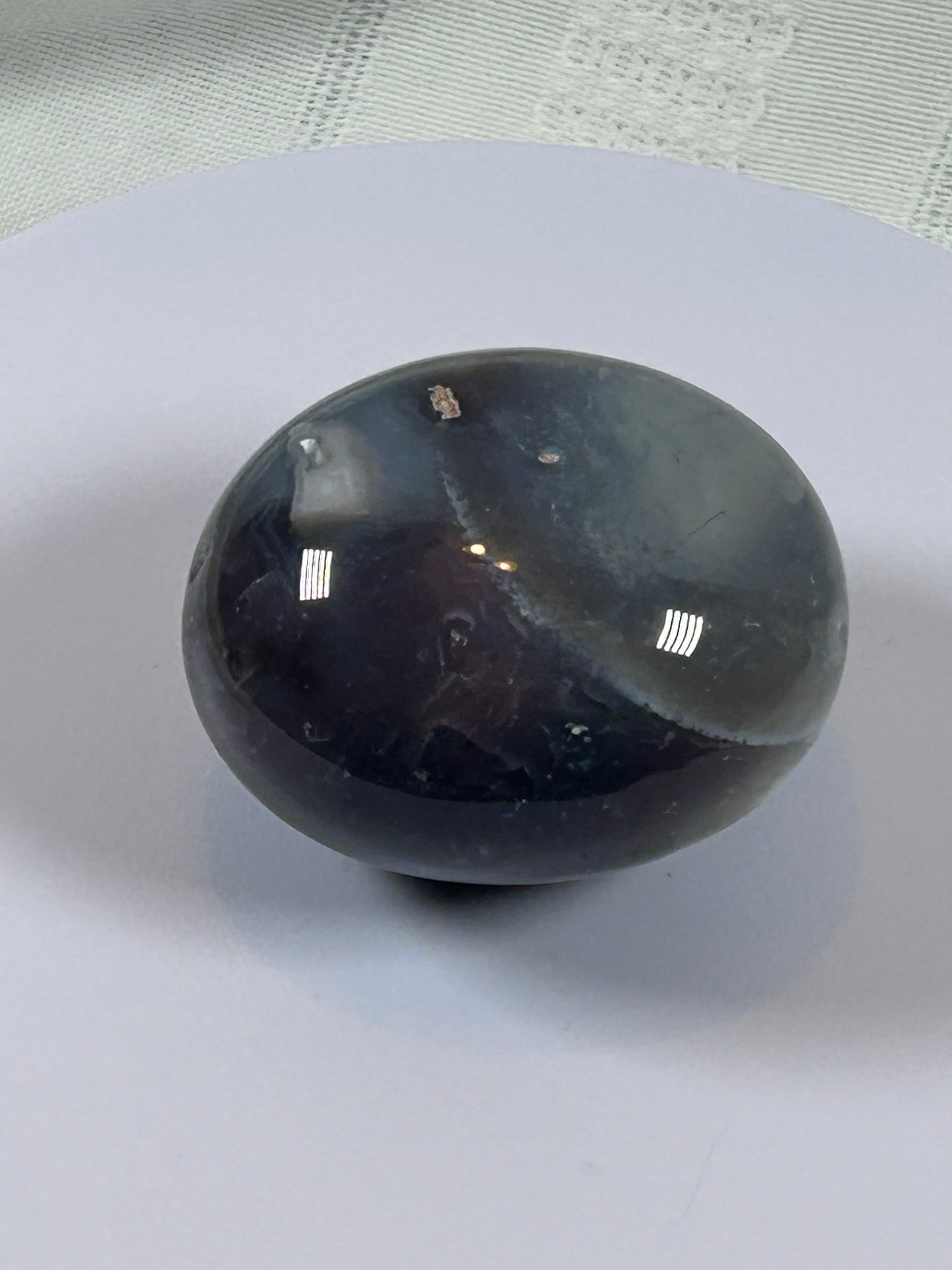(#130) - AGATE PALM STONE POLISHED - NEW