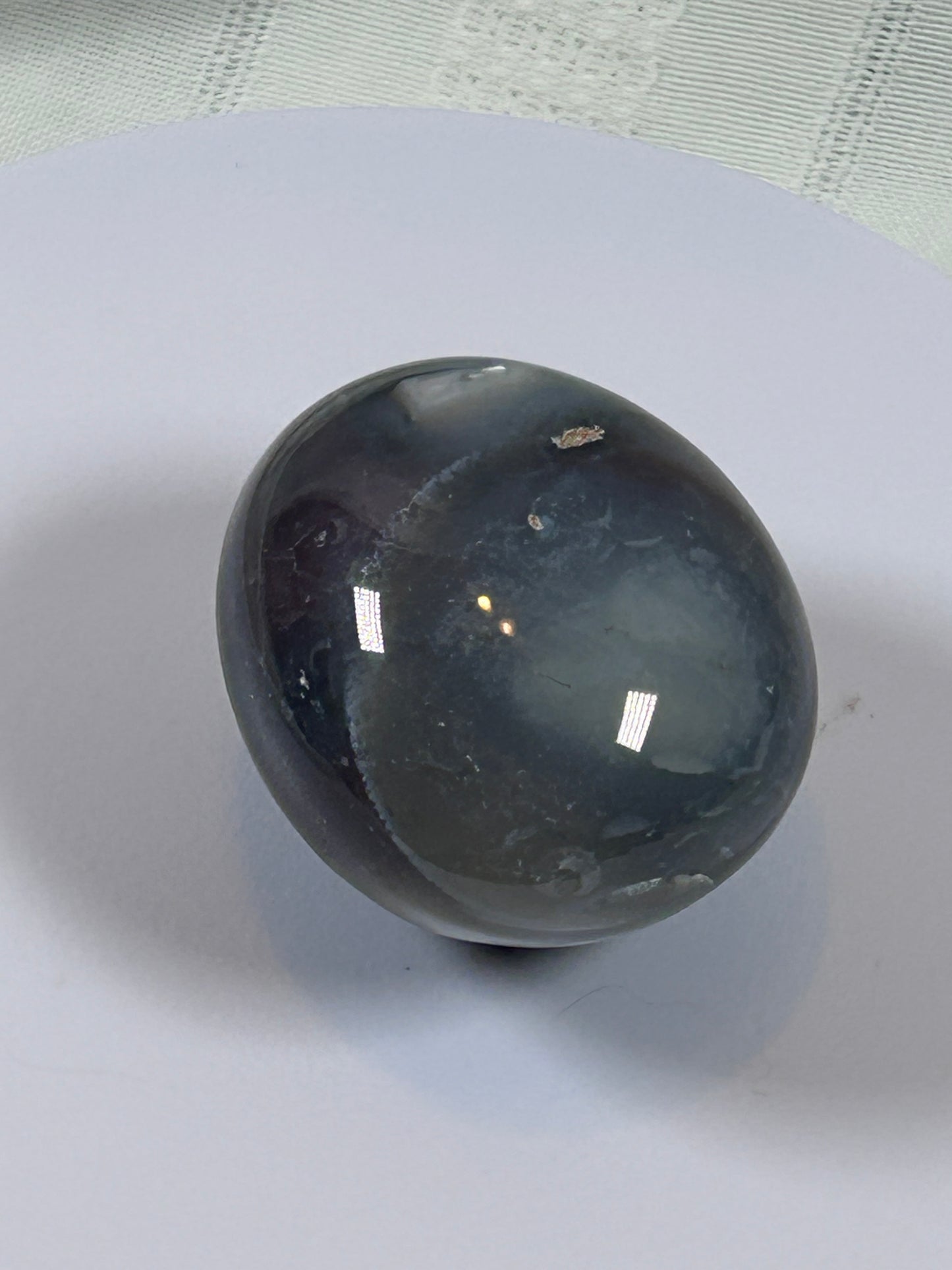 (#130) - AGATE PALM STONE POLISHED - NEW