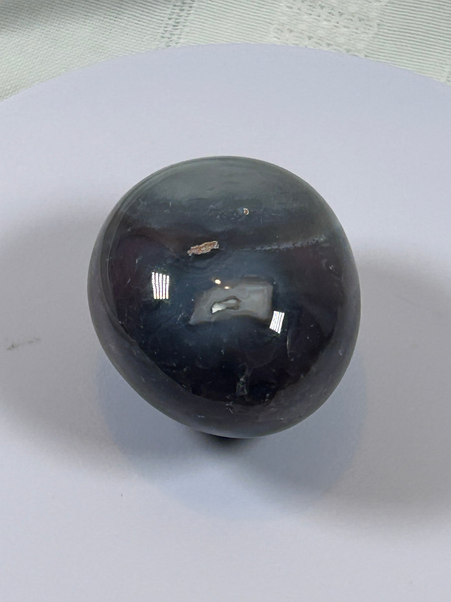 (#130) - AGATE PALM STONE POLISHED - NEW