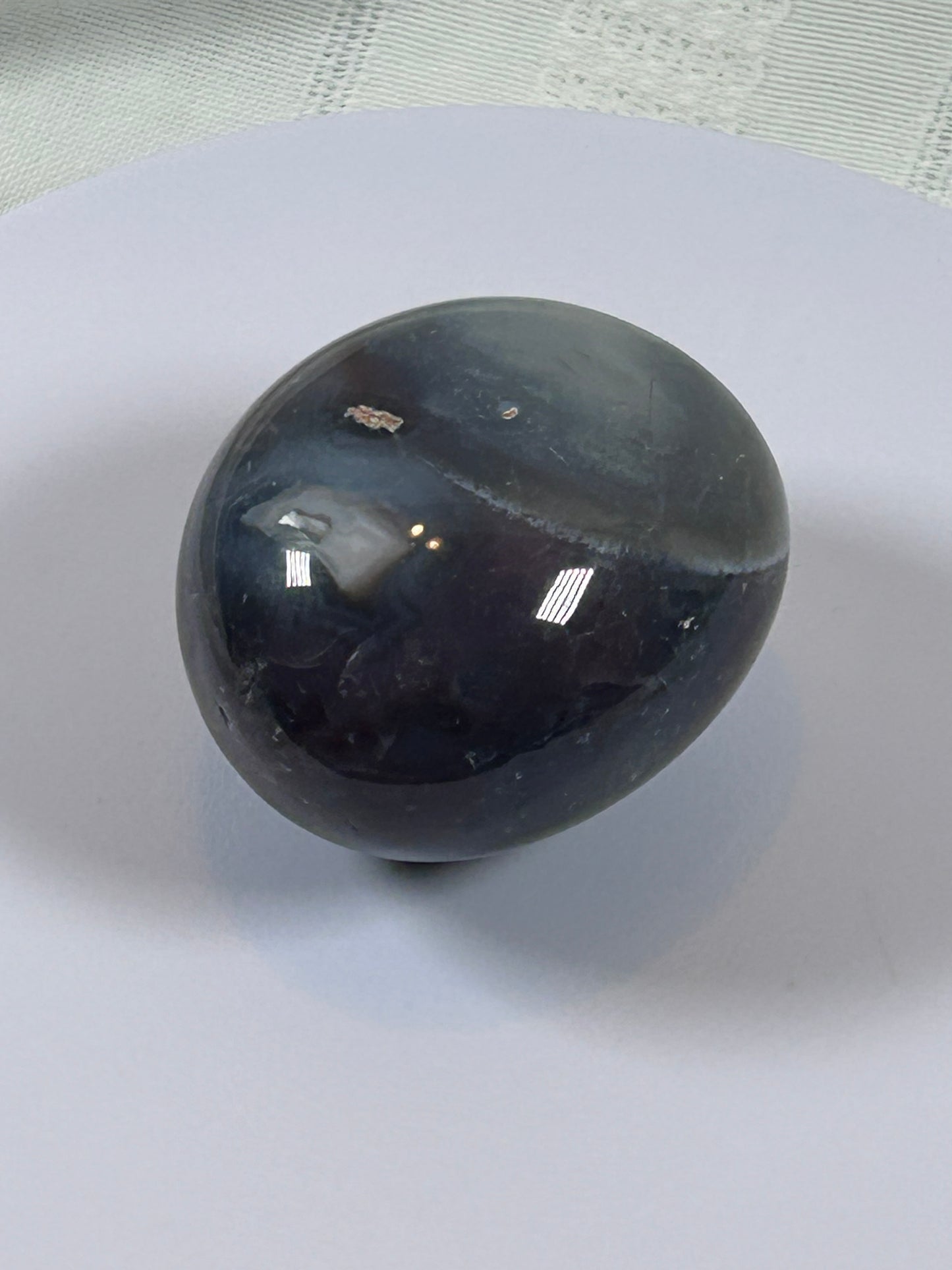 (#130) - AGATE PALM STONE POLISHED - NEW