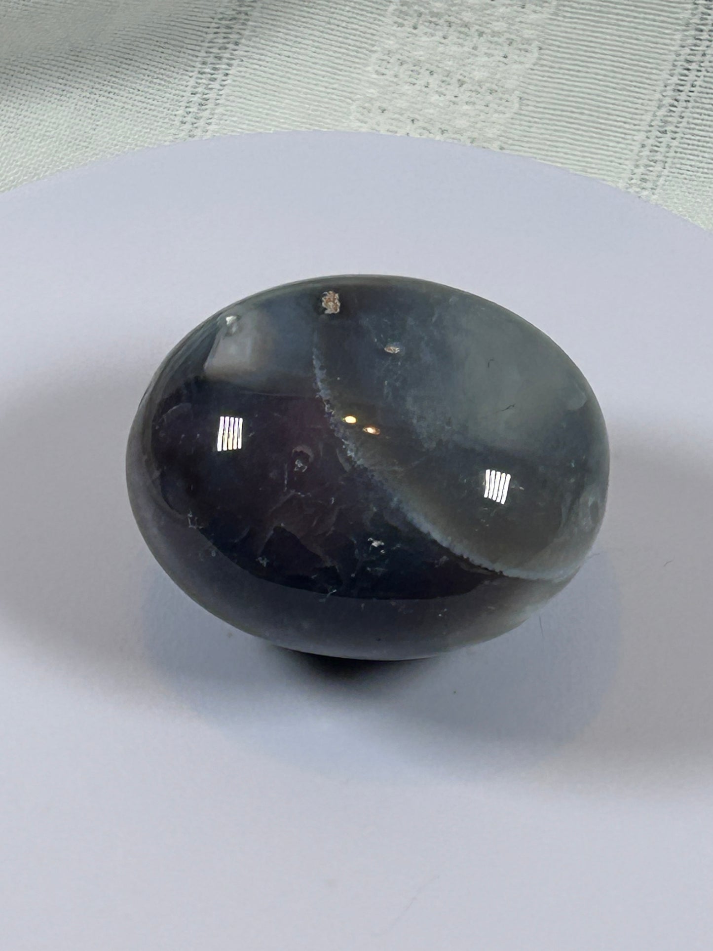 (#130) - AGATE PALM STONE POLISHED - NEW