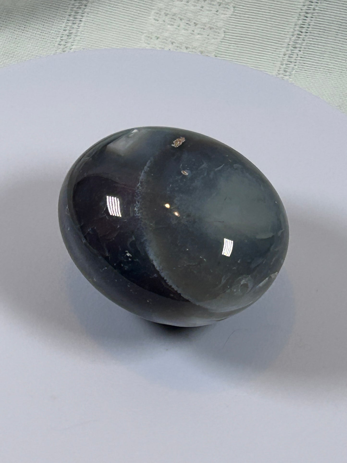 (#130) - AGATE PALM STONE POLISHED - NEW
