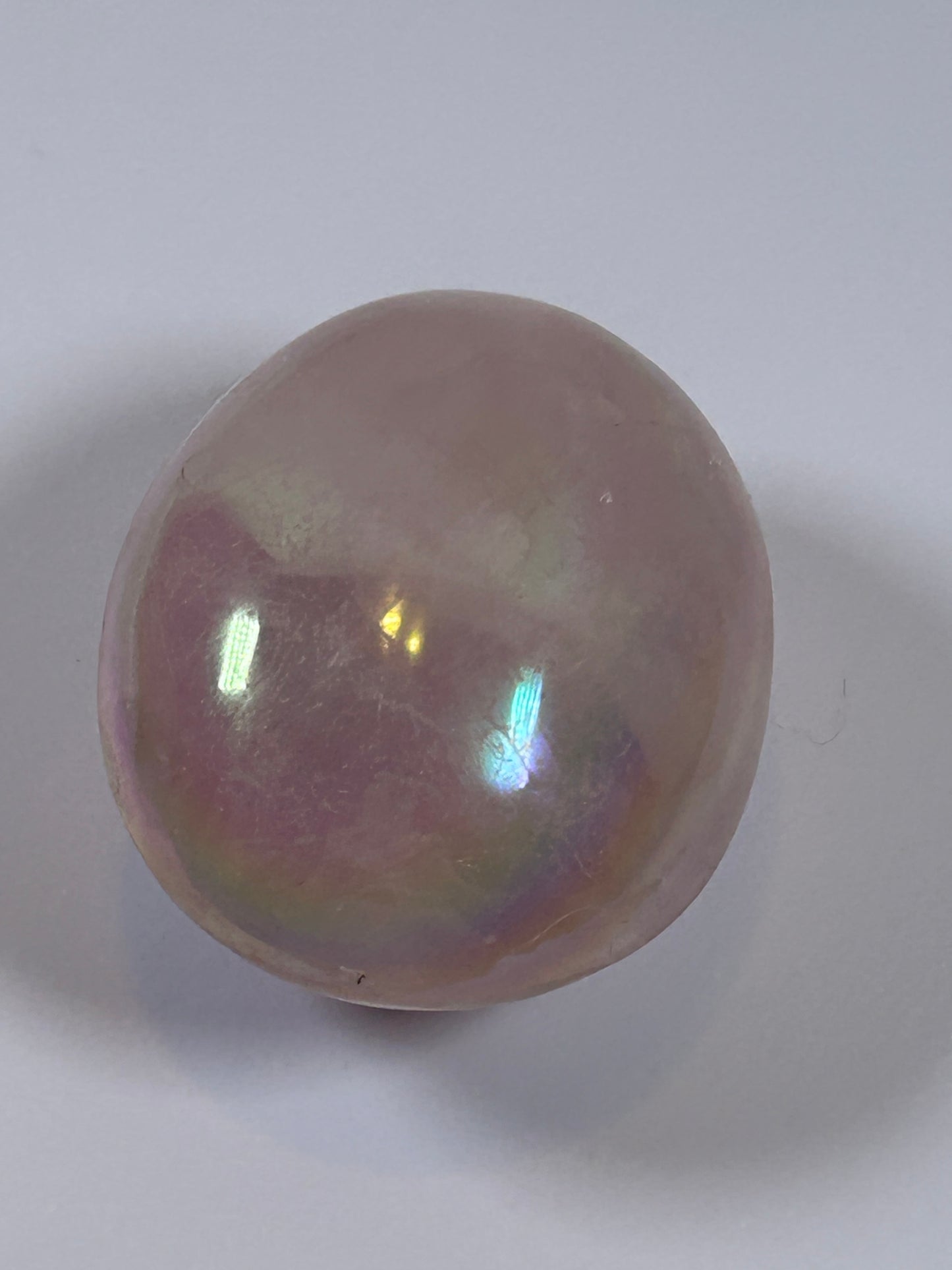 (#131) - ANGEL AURA QUARTZ PALM STONE POLISHED - NEW