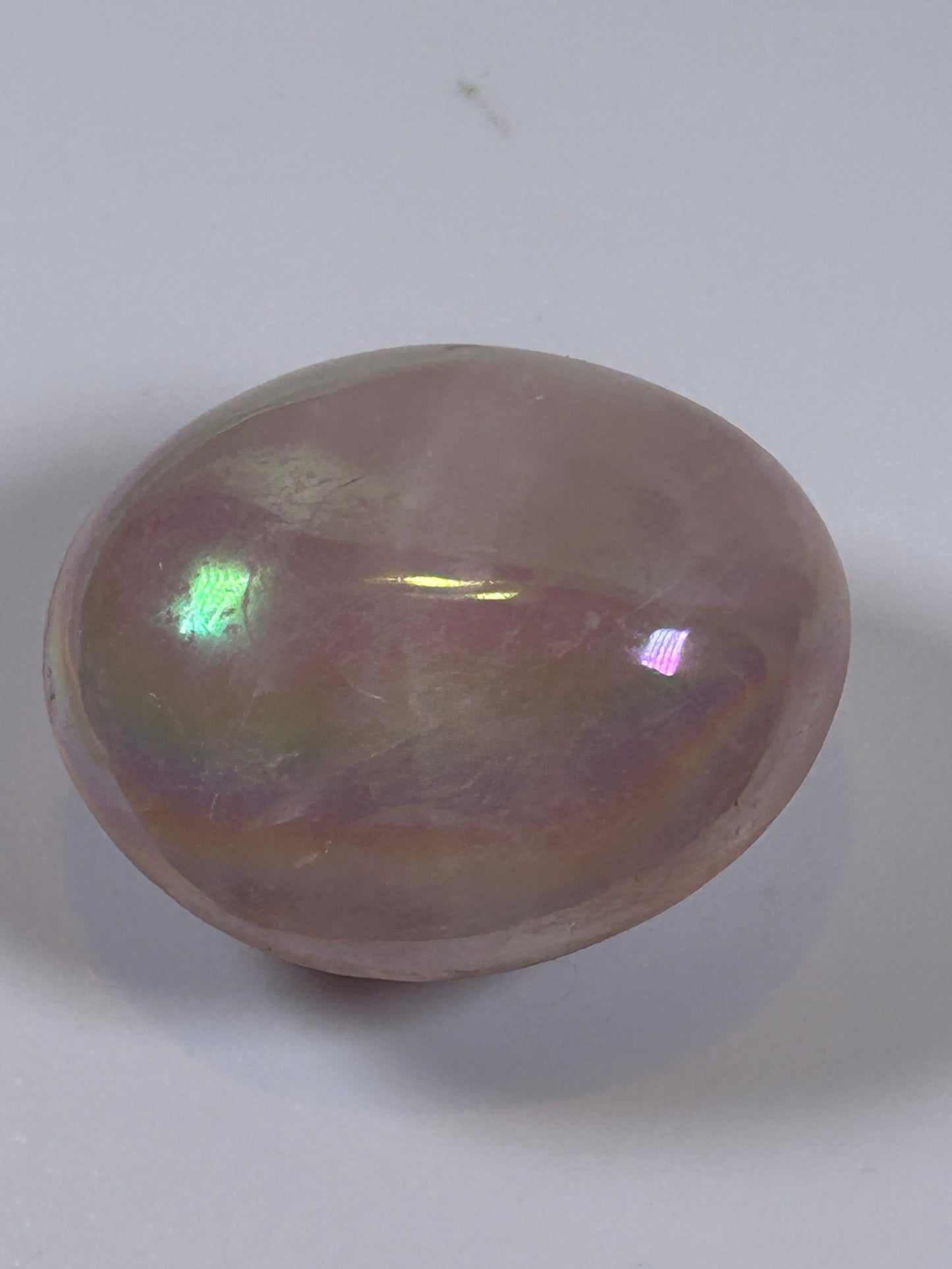 (#131) - ANGEL AURA QUARTZ PALM STONE POLISHED - NEW