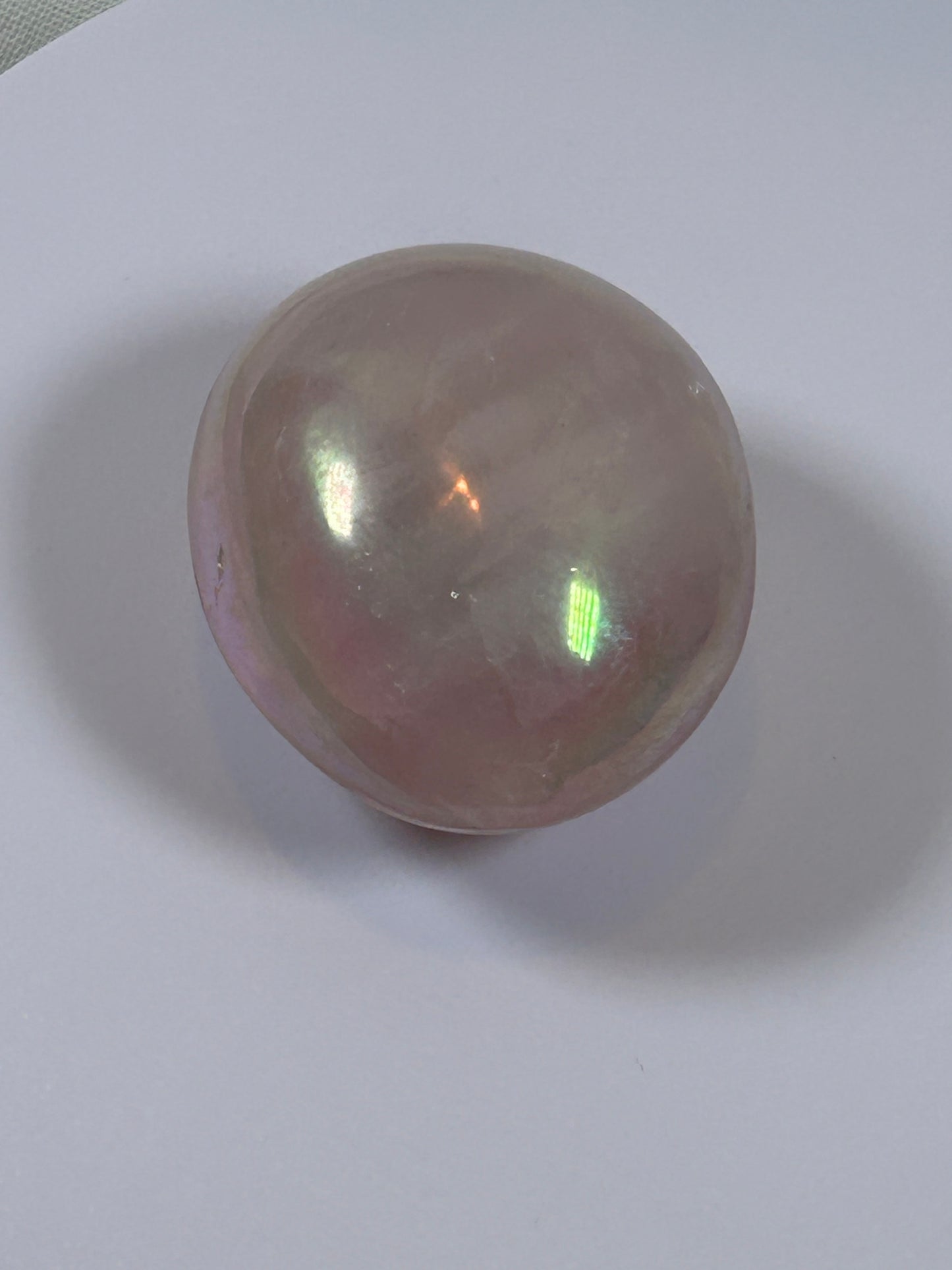 (#131) - ANGEL AURA QUARTZ PALM STONE POLISHED - NEW