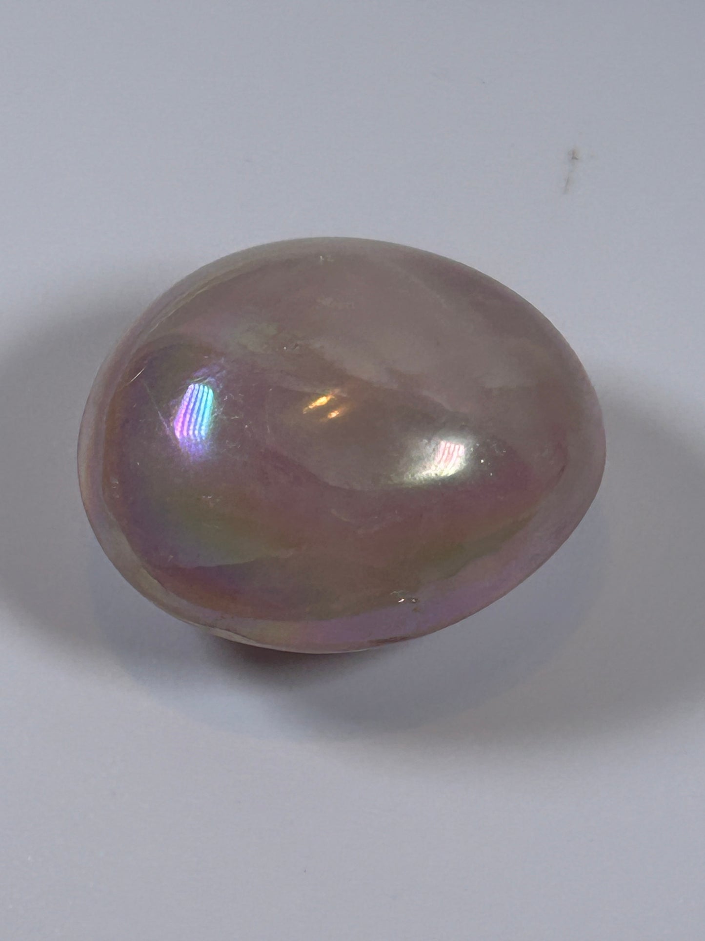(#131) - ANGEL AURA QUARTZ PALM STONE POLISHED - NEW