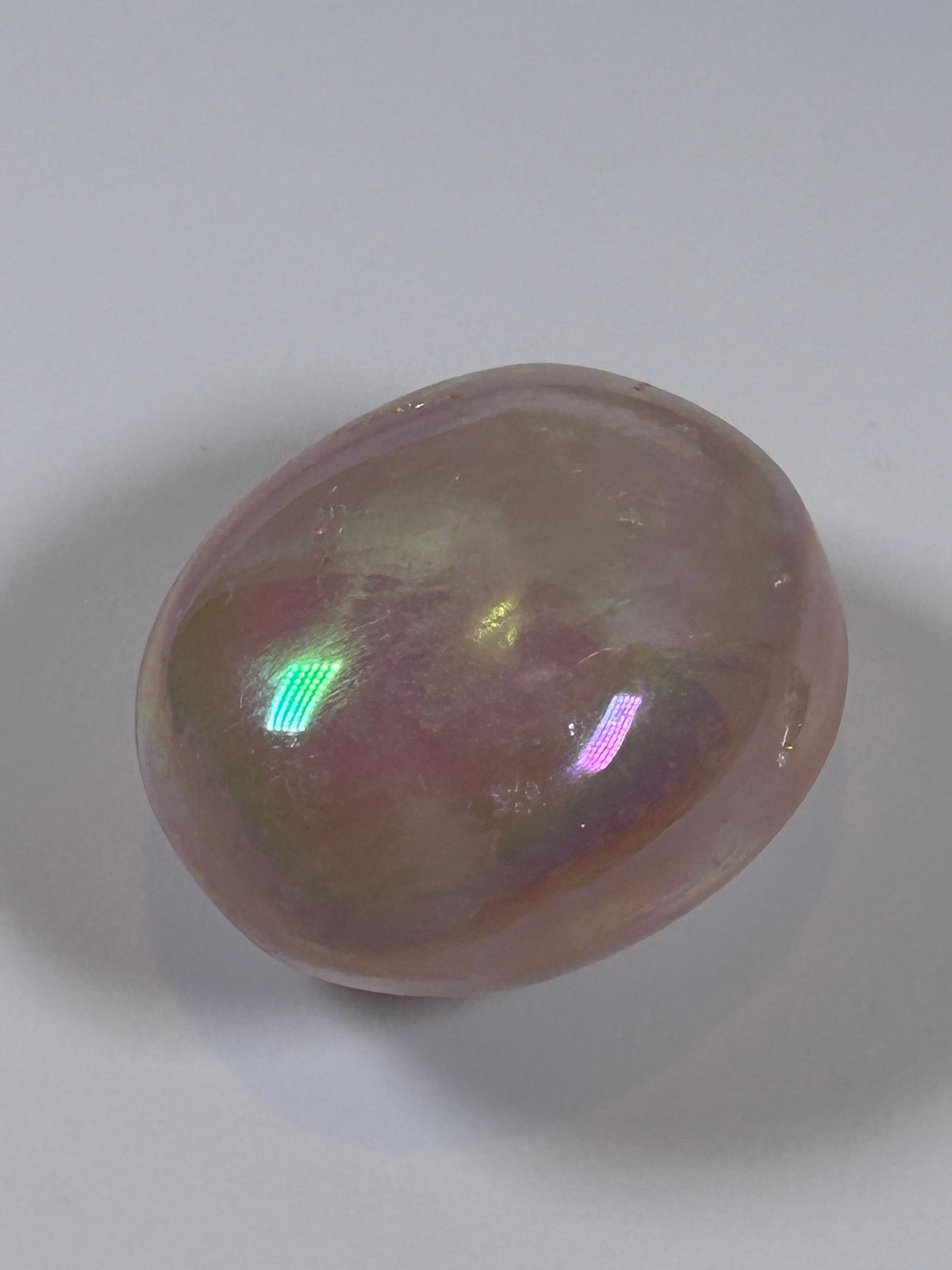 (#132) - ANGEL AURA QUARTZ PALM STONE POLISHED - NEW