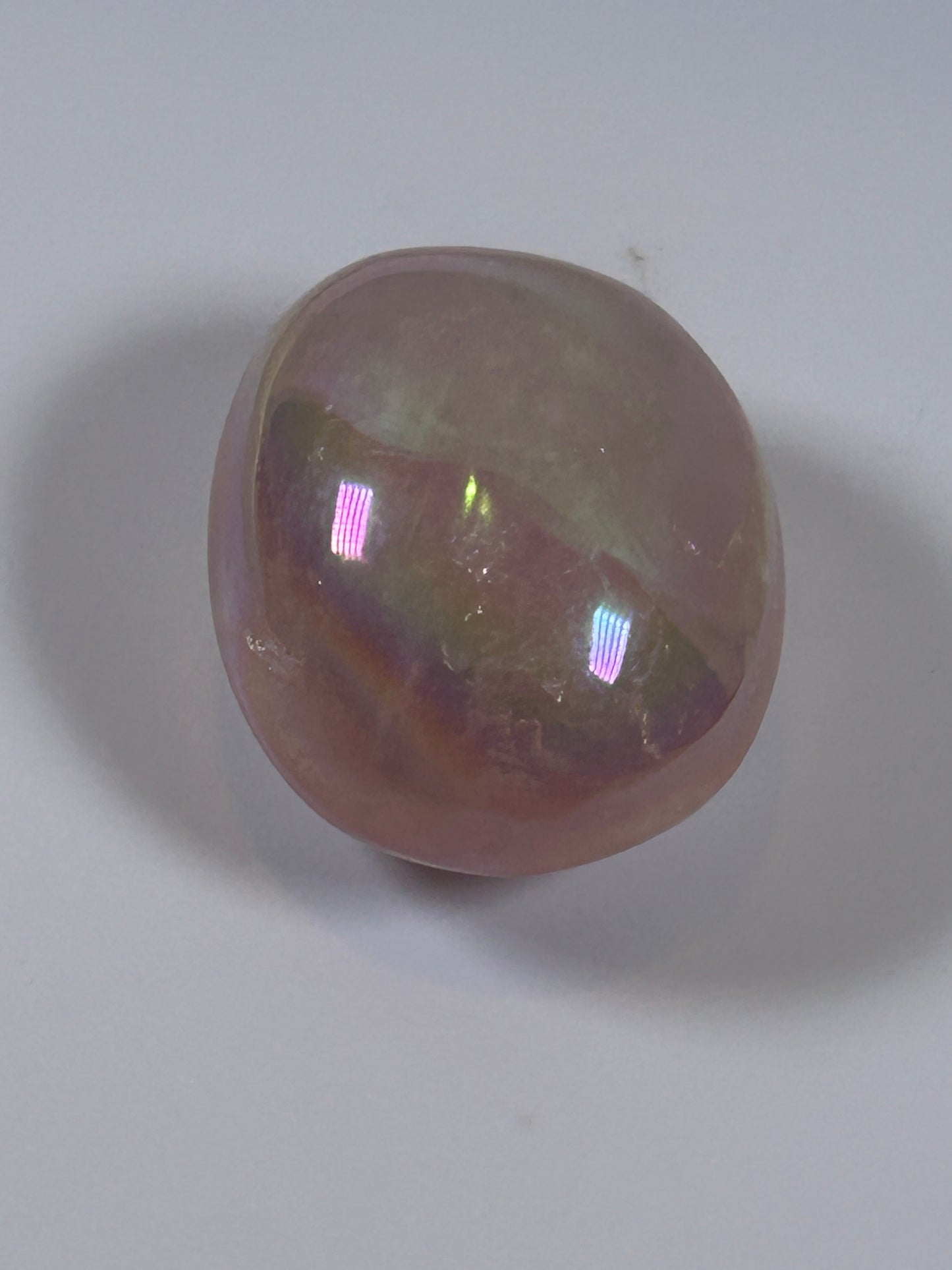 (#132) - ANGEL AURA QUARTZ PALM STONE POLISHED - NEW