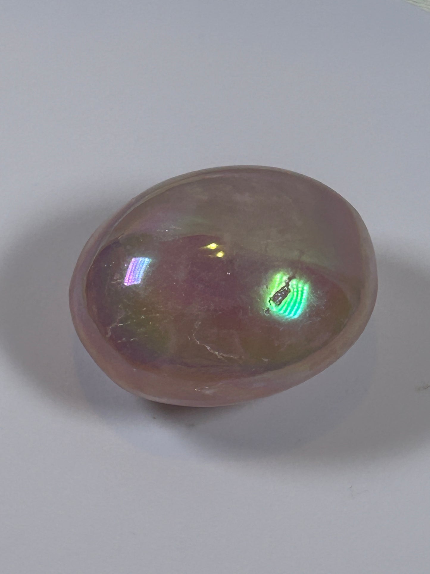 (#132) - ANGEL AURA QUARTZ PALM STONE POLISHED - NEW