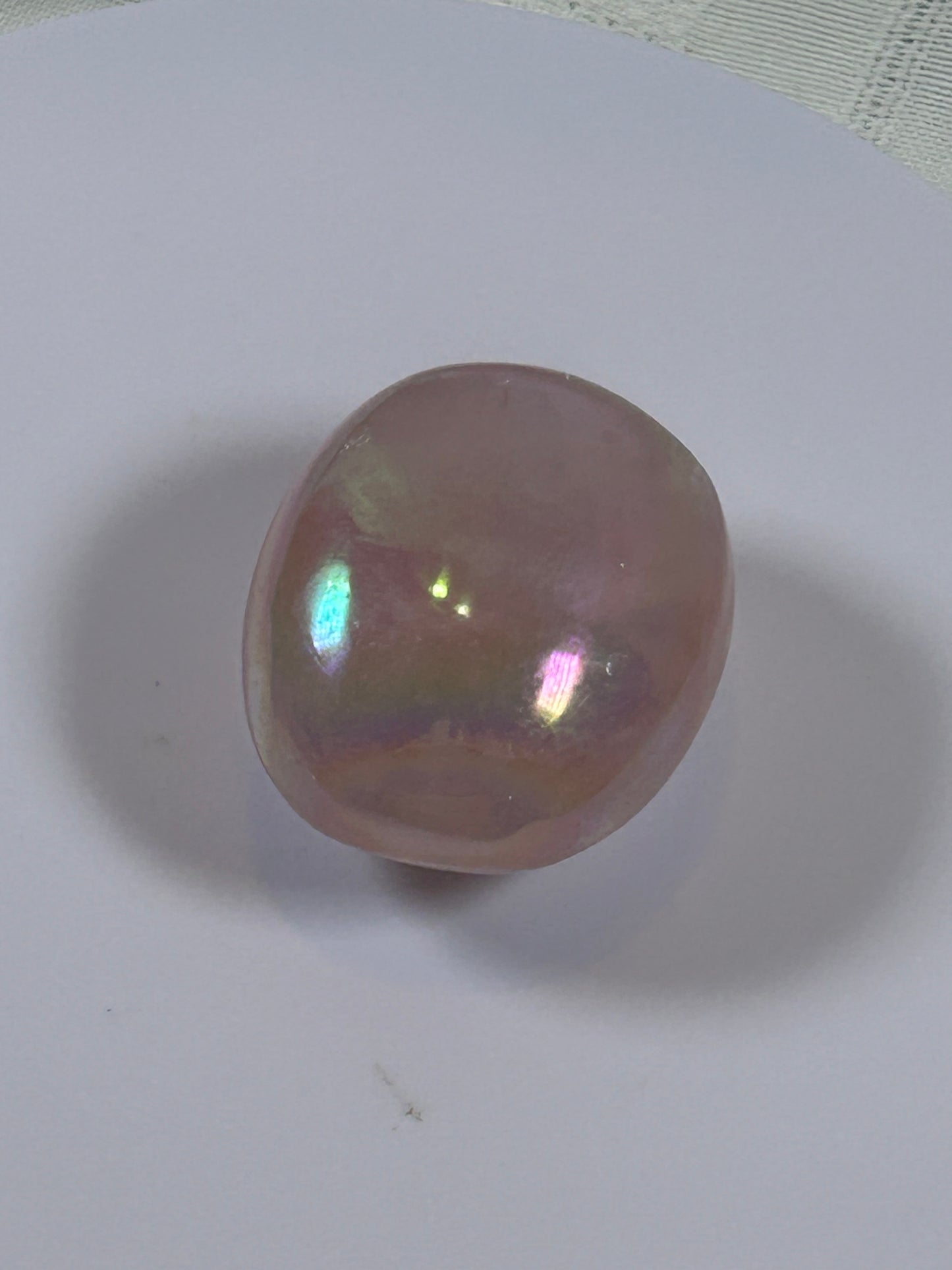 (#132) - ANGEL AURA QUARTZ PALM STONE POLISHED - NEW
