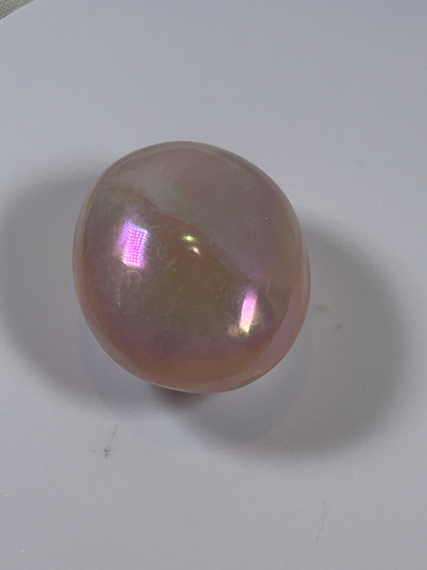 (#133) - ANGEL AURA QUARTZ PALM STONE POLISHED - NEW