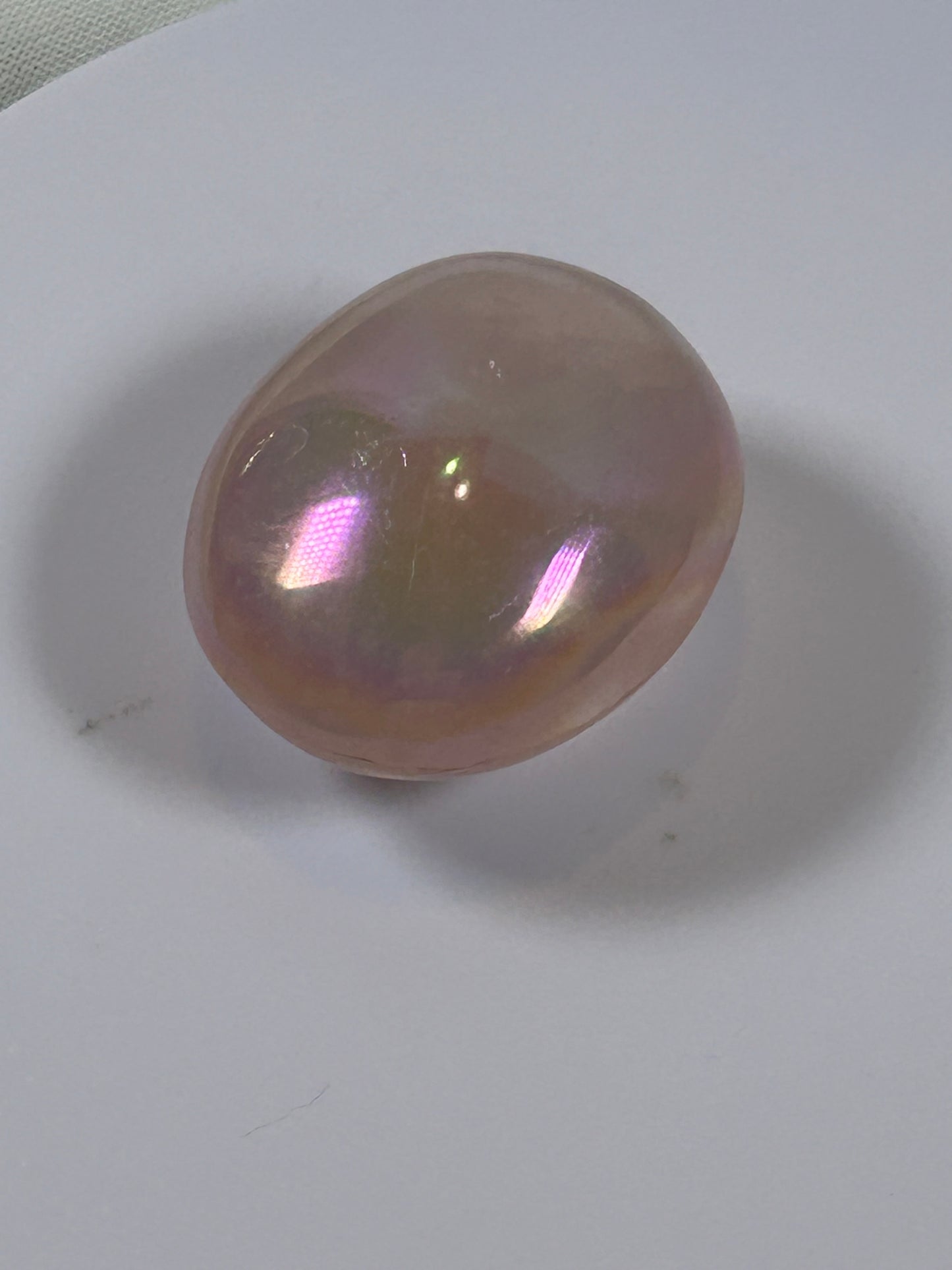 (#133) - ANGEL AURA QUARTZ PALM STONE POLISHED - NEW
