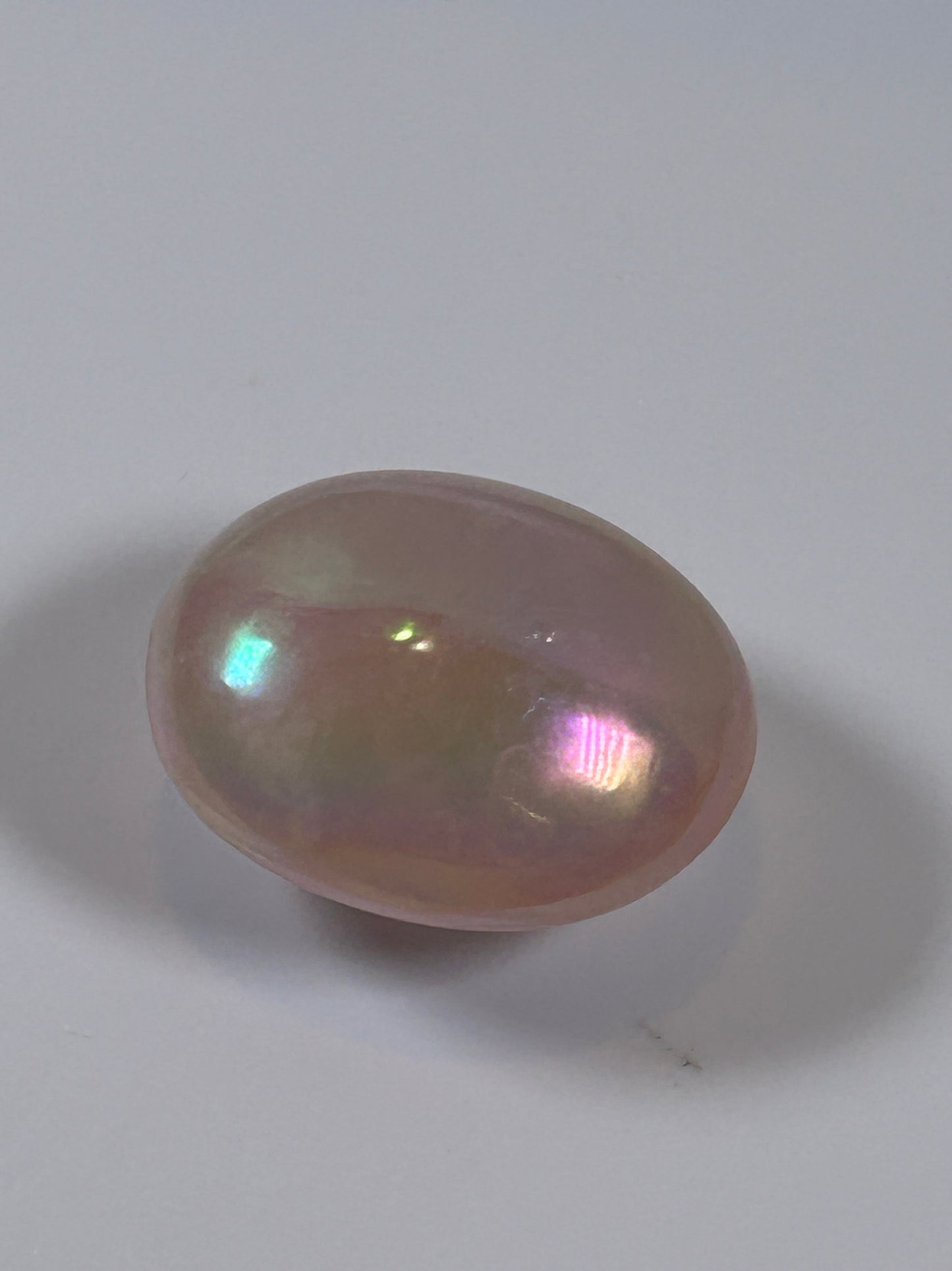 (#133) - ANGEL AURA QUARTZ PALM STONE POLISHED - NEW