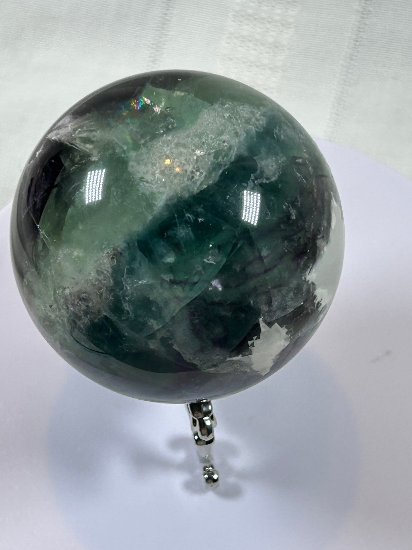 (#157) - FLUORITE SPHERE POLISHED - NEW
