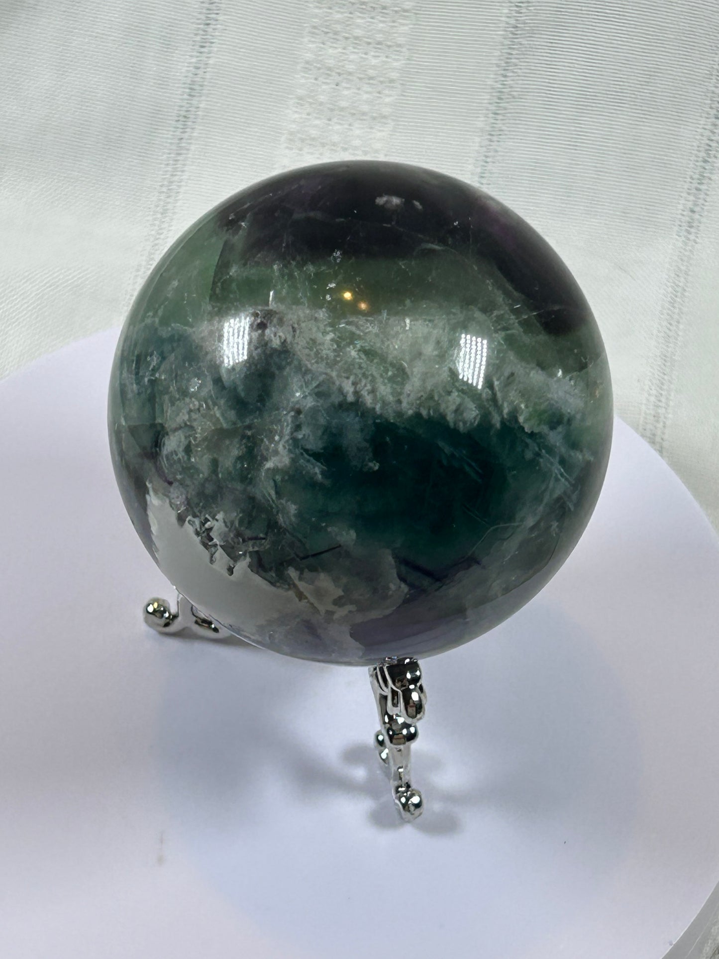 (#157) - FLUORITE SPHERE POLISHED - NEW