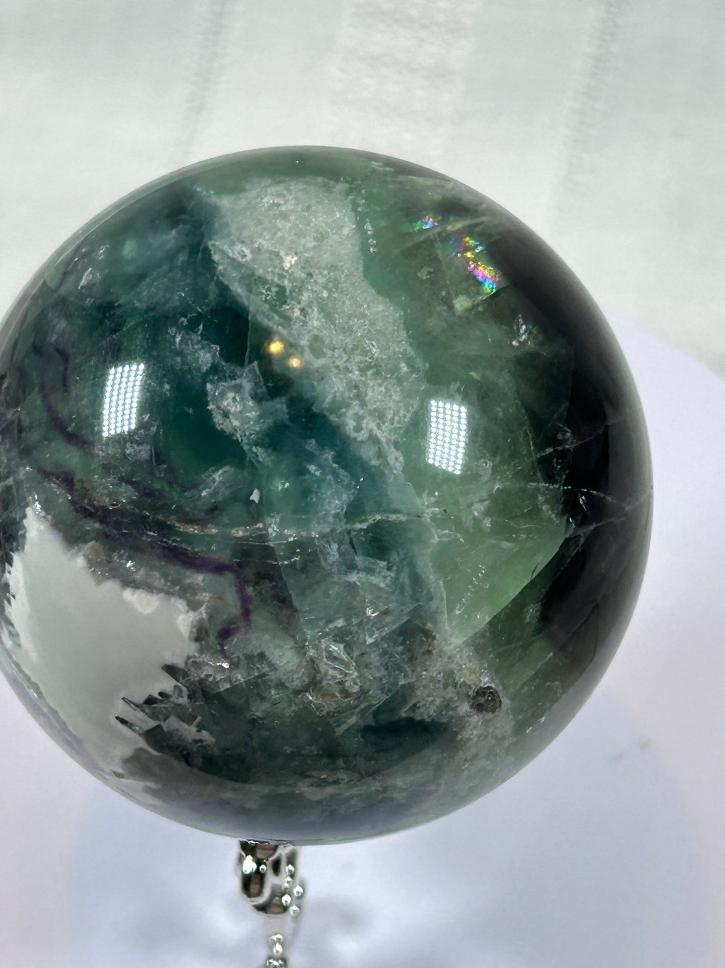 (#157) - FLUORITE SPHERE POLISHED - NEW