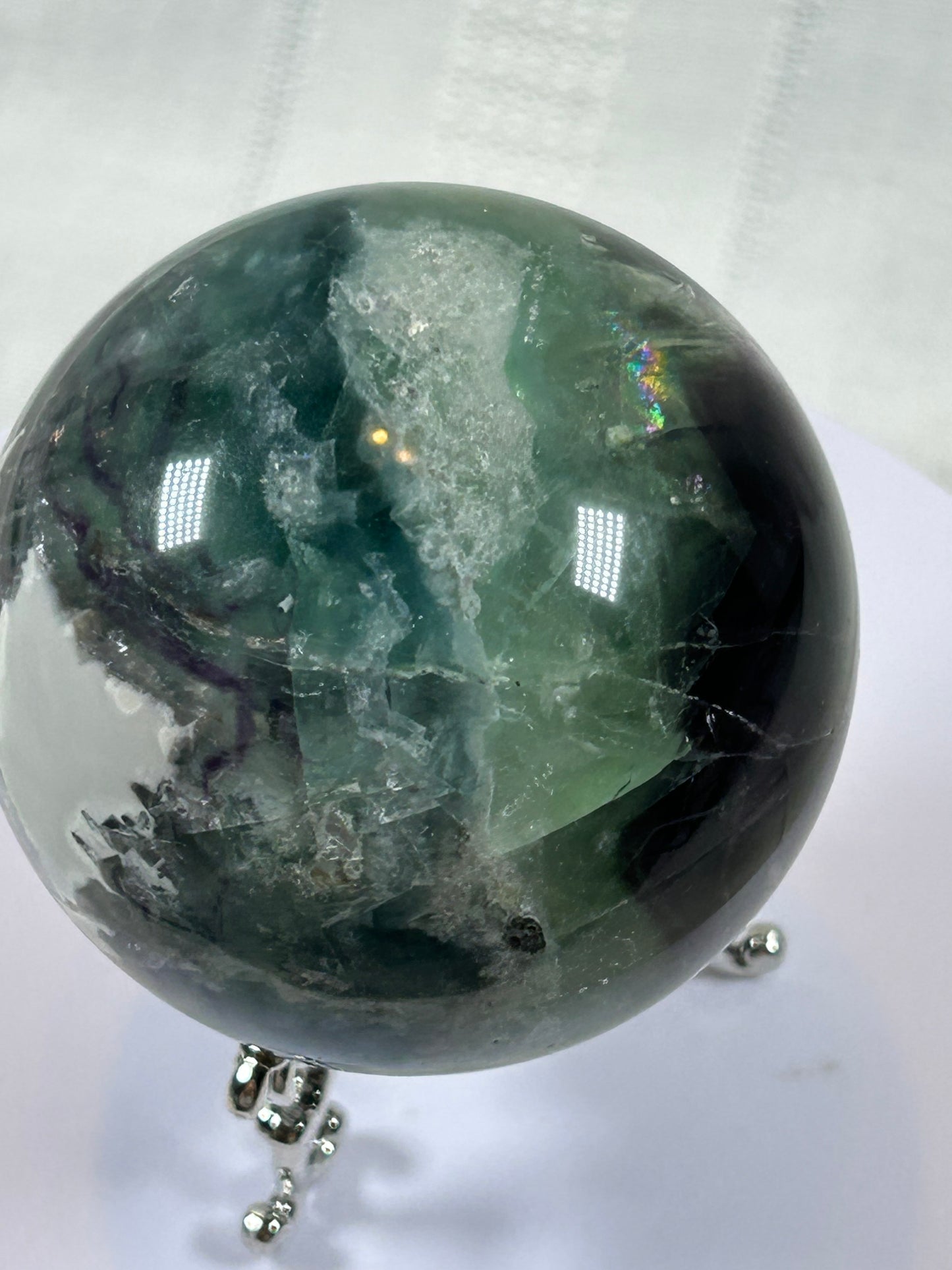 (#157) - FLUORITE SPHERE POLISHED - NEW