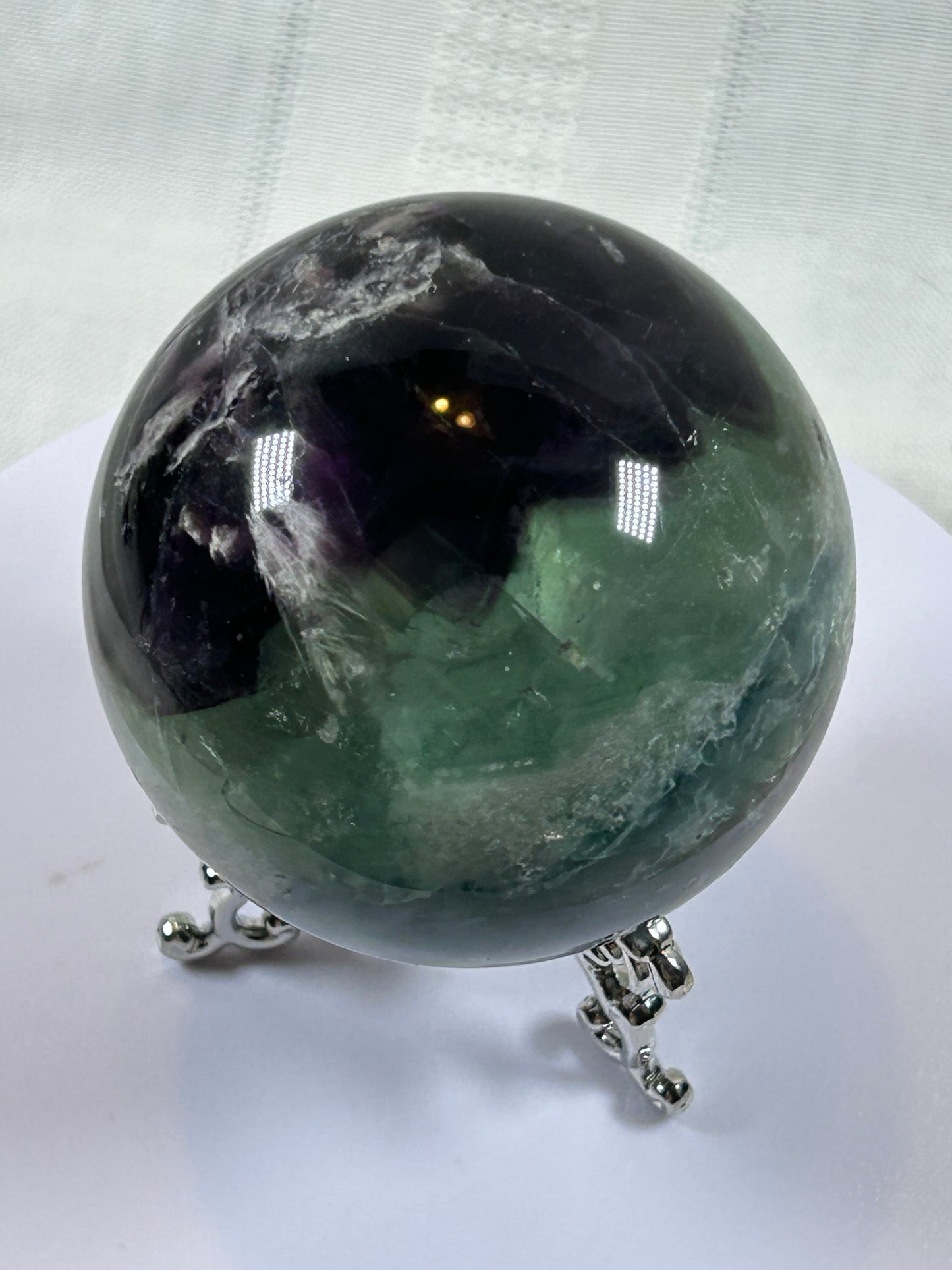(#157) - FLUORITE SPHERE POLISHED - NEW