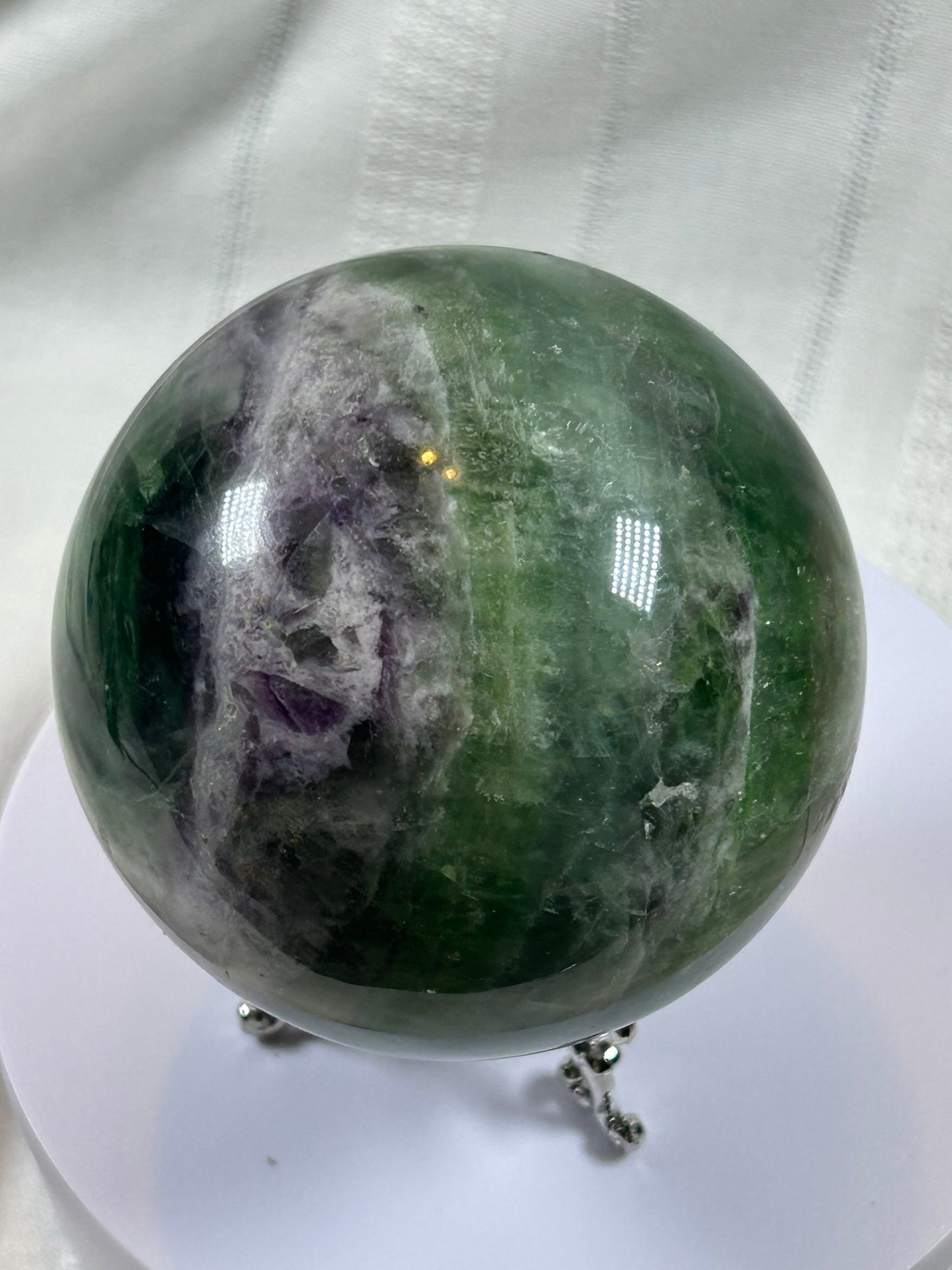 (#155) - FLUORITE SPHERE POLISHED - NEW