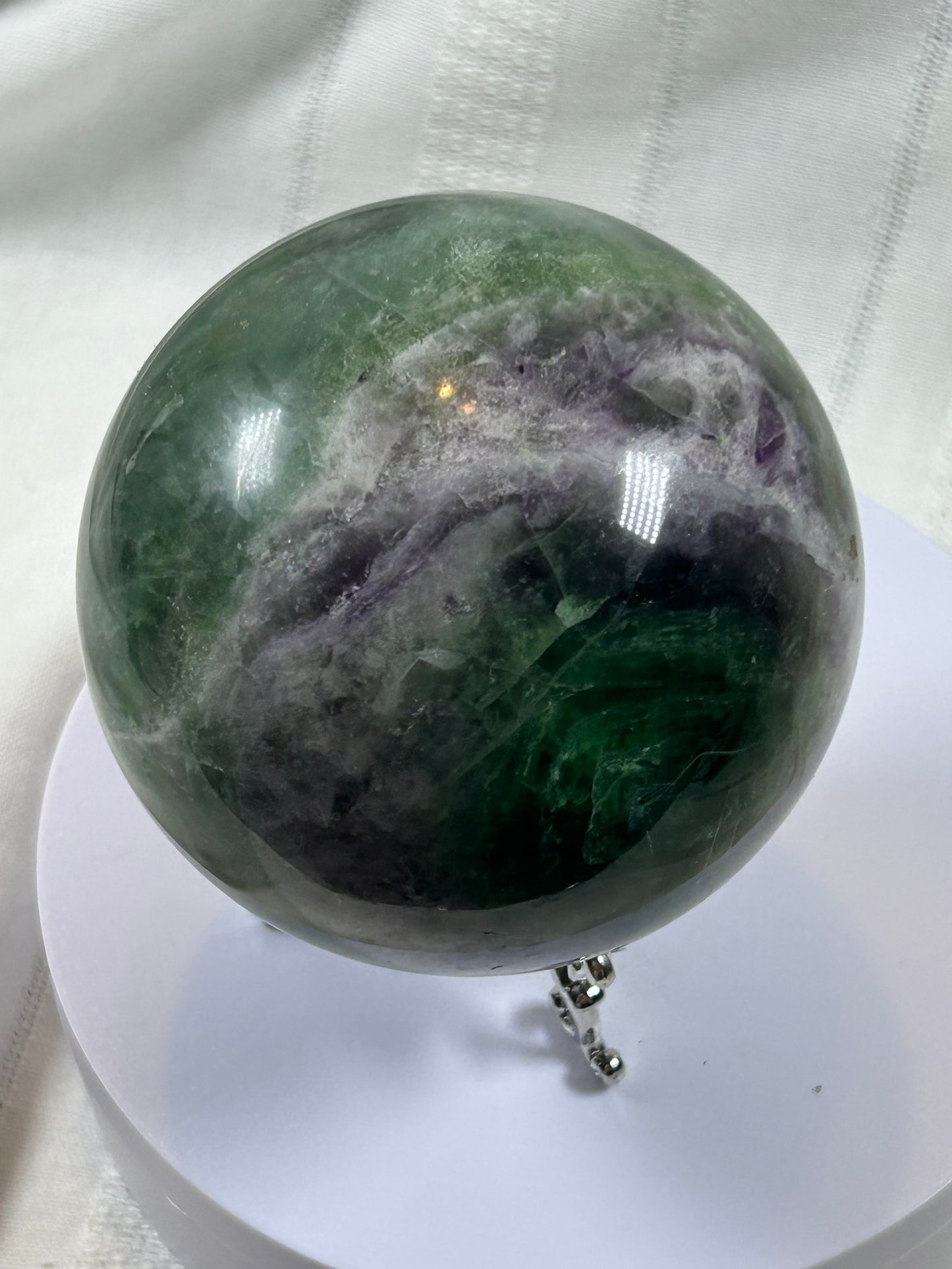 (#155) - FLUORITE SPHERE POLISHED - NEW