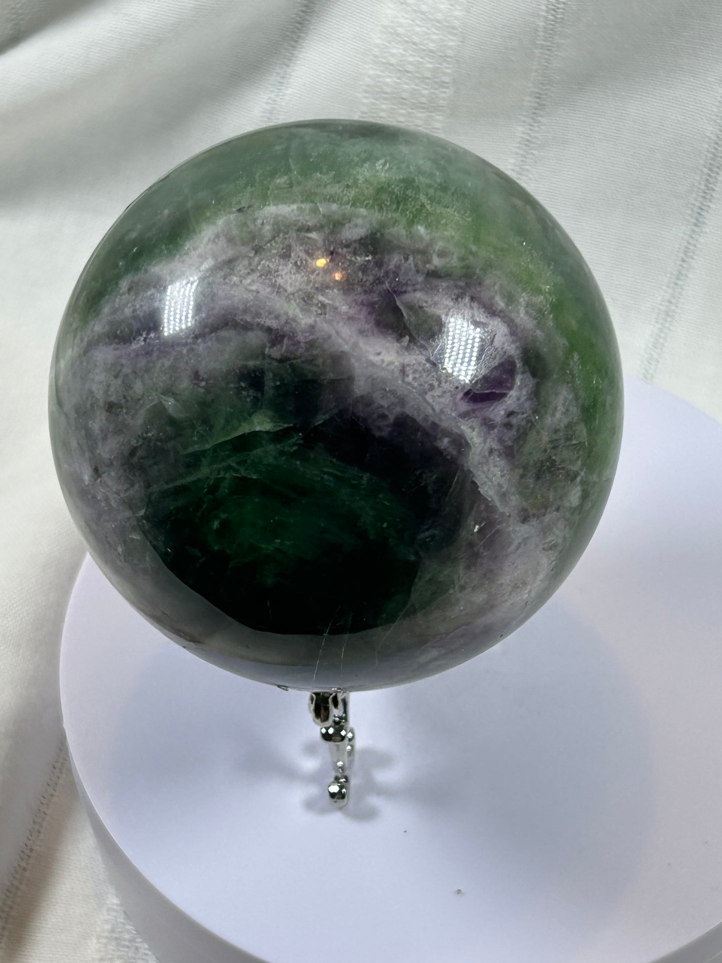 (#155) - FLUORITE SPHERE POLISHED - NEW