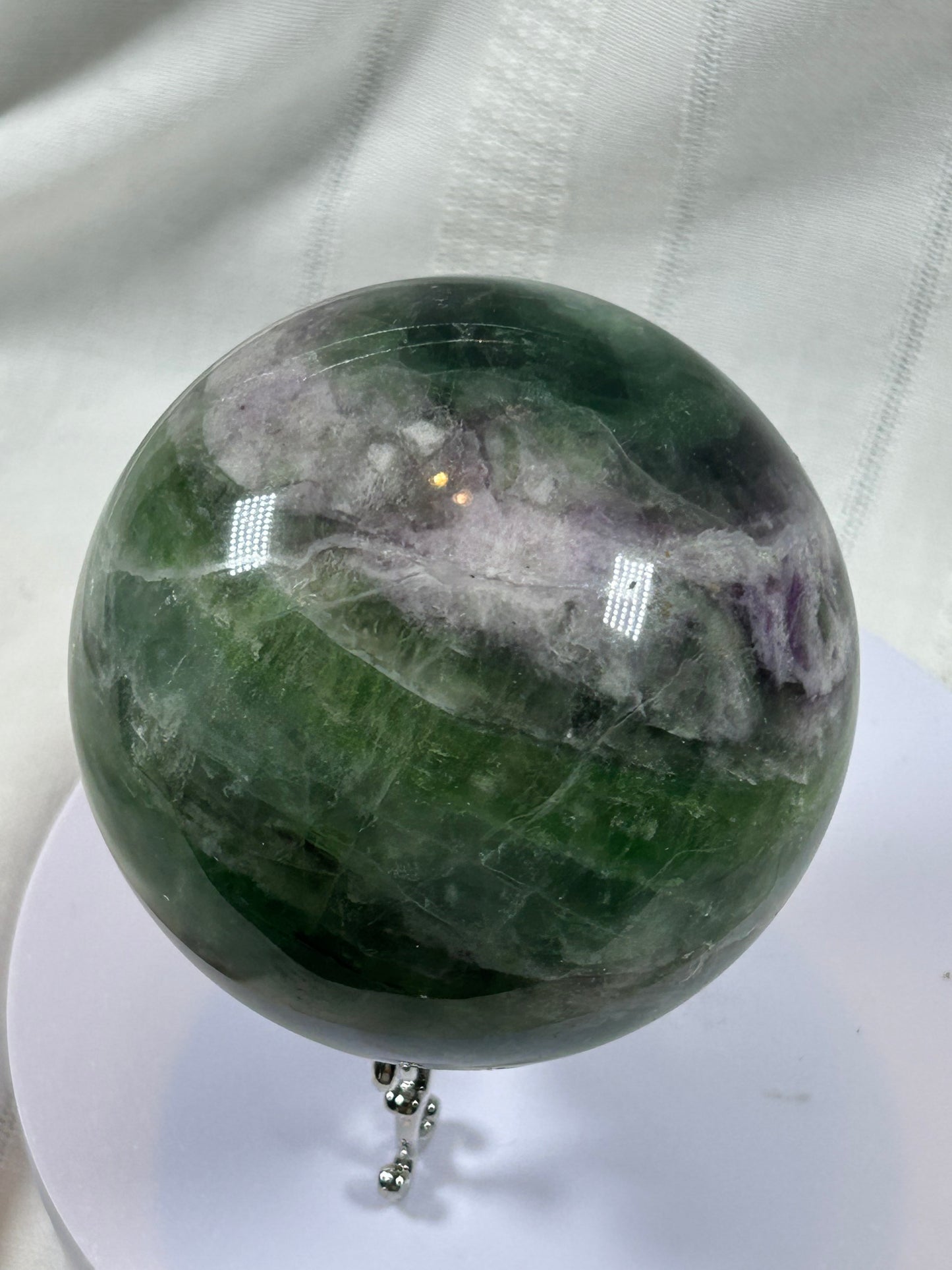 (#155) - FLUORITE SPHERE POLISHED - NEW